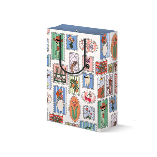 Stamp Print Gift Bag