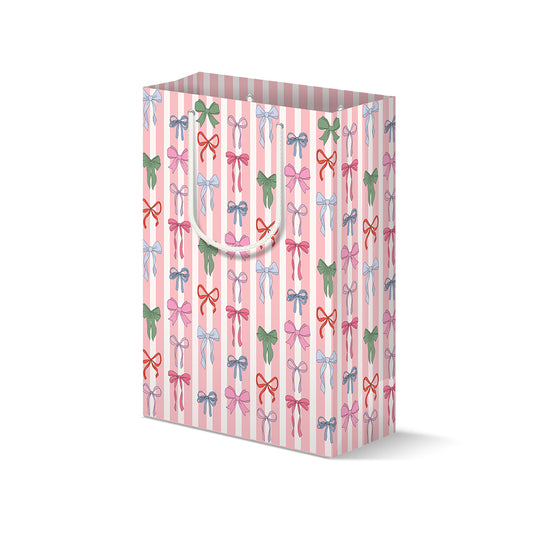 Stripe Bows Gift Bag