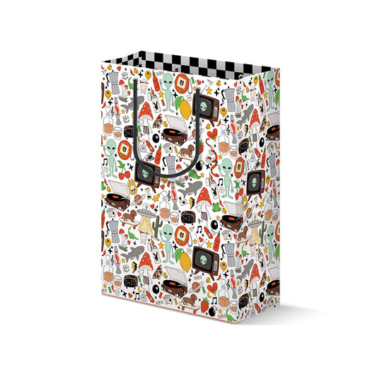 Retro Print Gift Bag