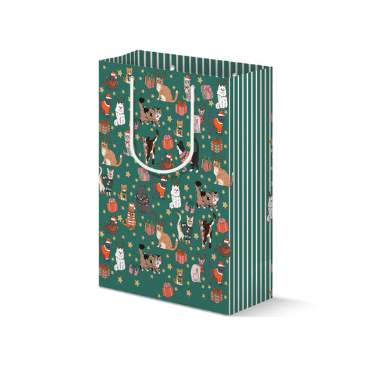 Holiday Cats Gift Bag