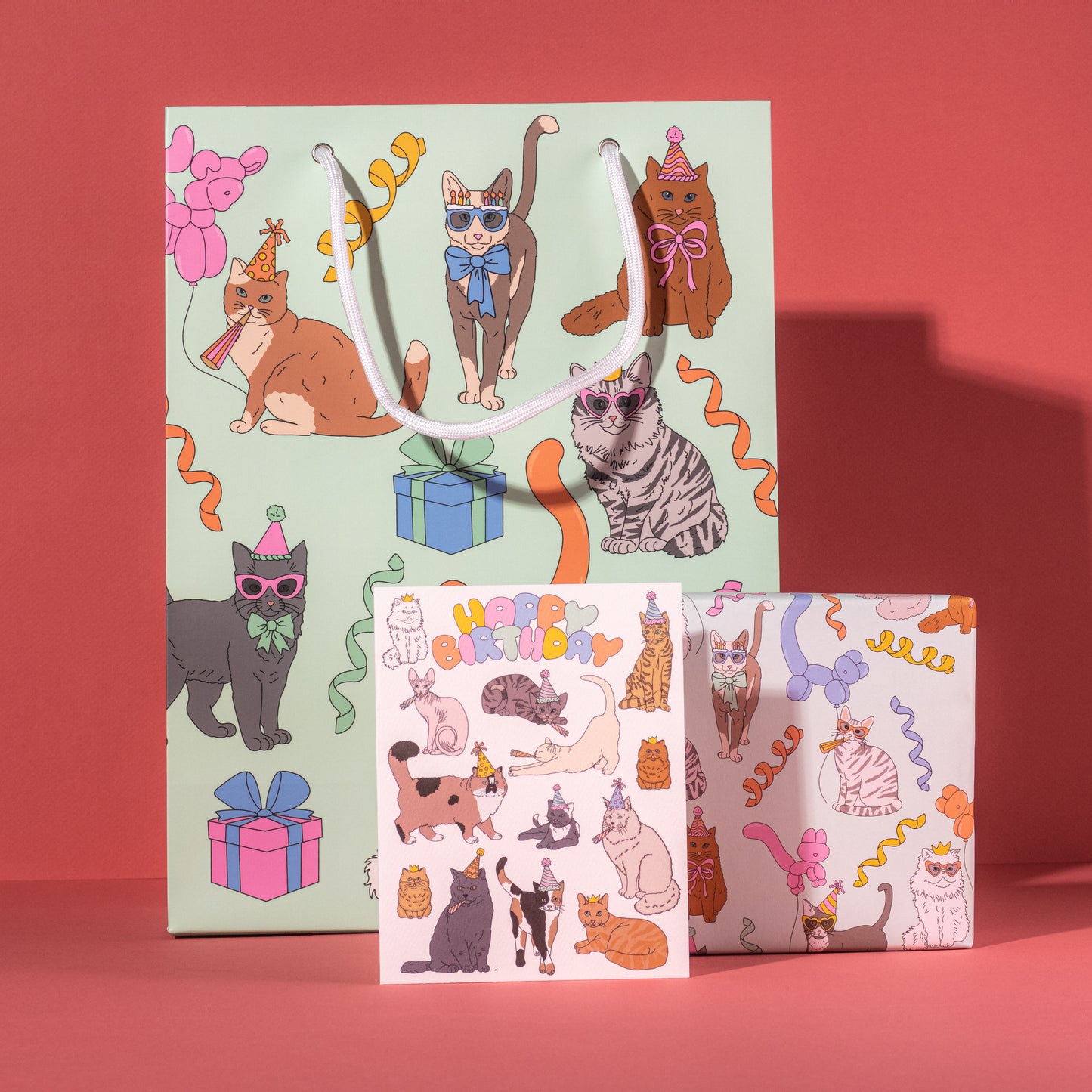 Birthday Cats Gift Bag