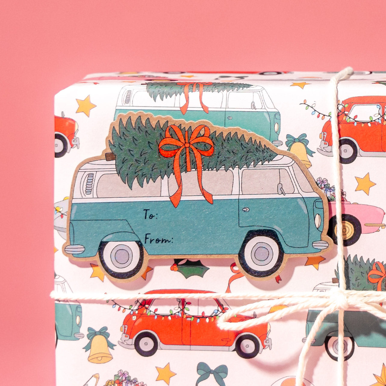 Holiday Bus Sticker Tags - Pack of 10