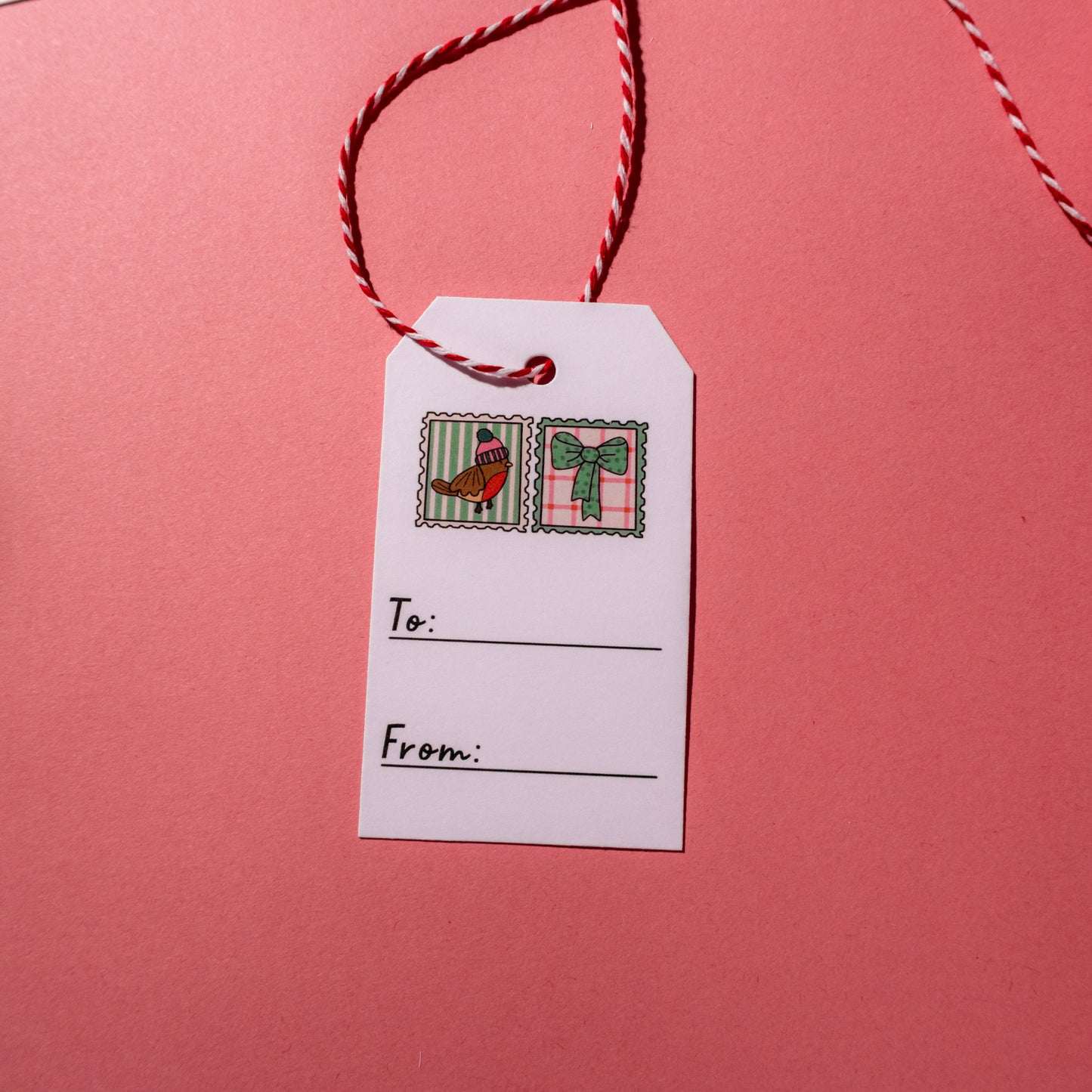 Holiday Stamps Gift Tags - Pack of 10