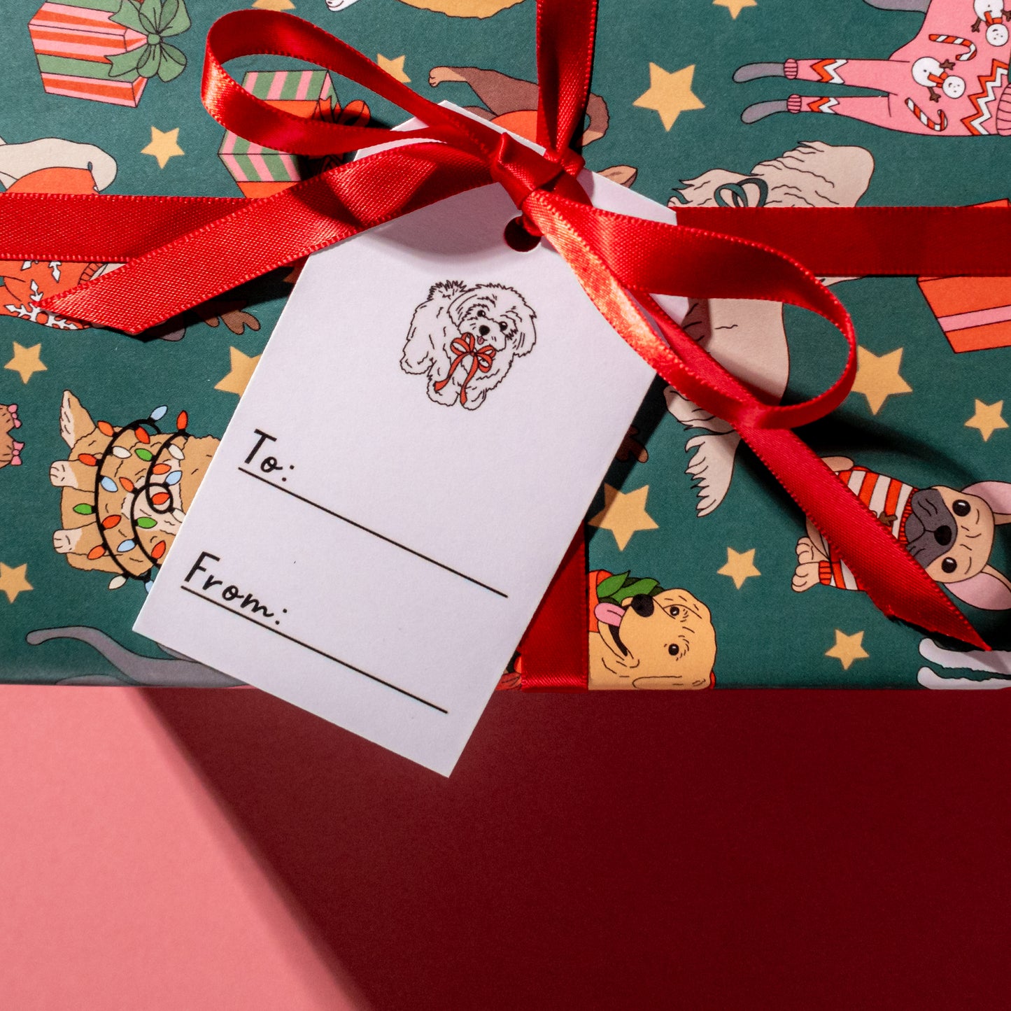 Holiday Dogs Gift Tags - Pack of 10