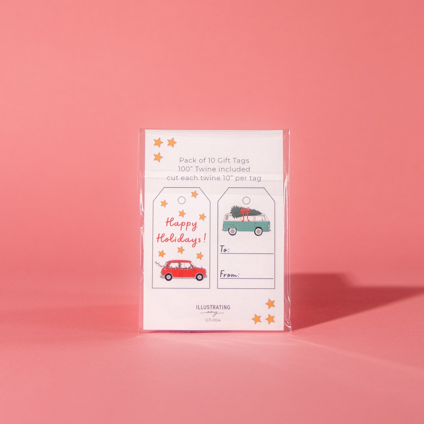 Holiday Car Gift Tags - Pack of 10