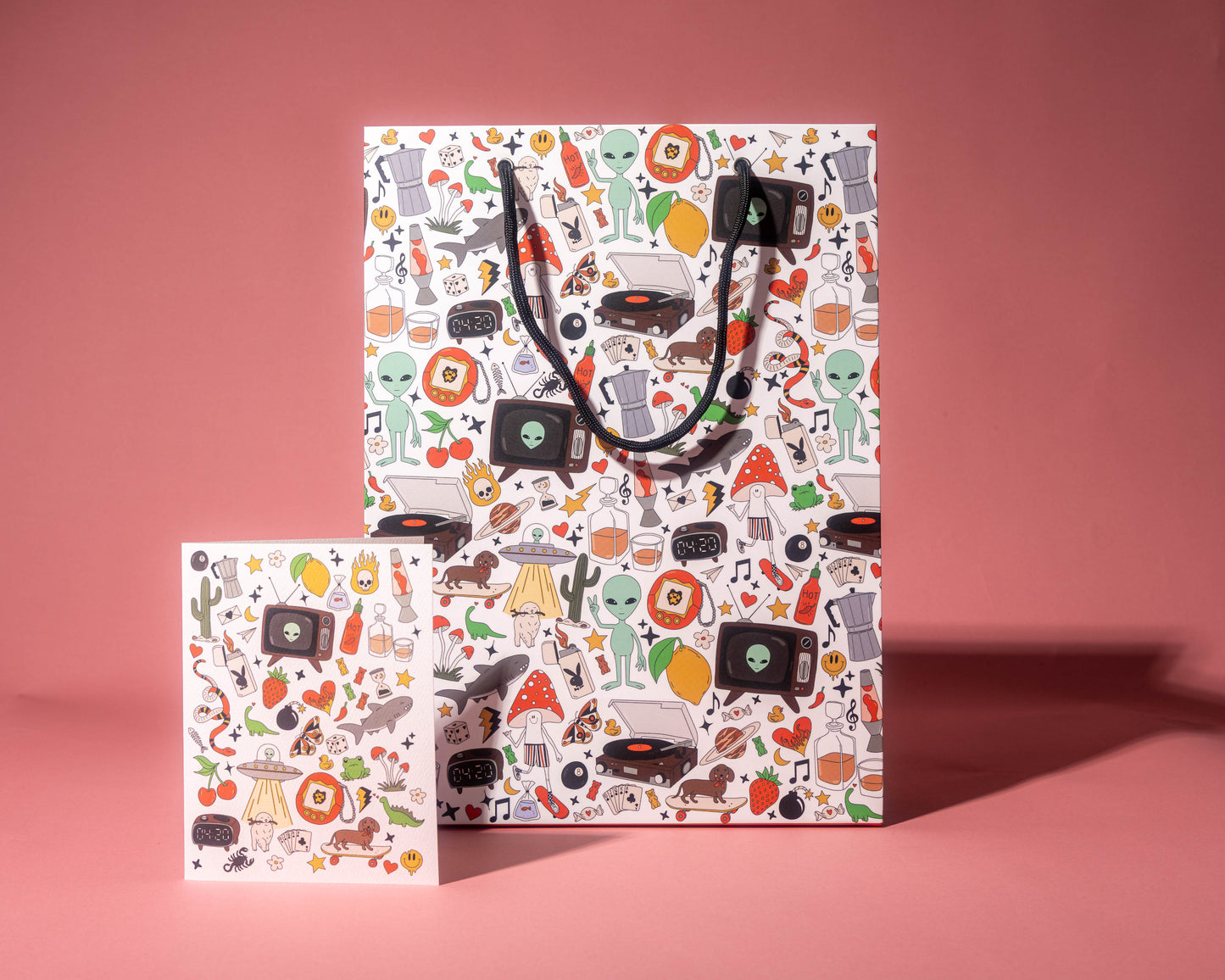 Retro Print Gift Bag