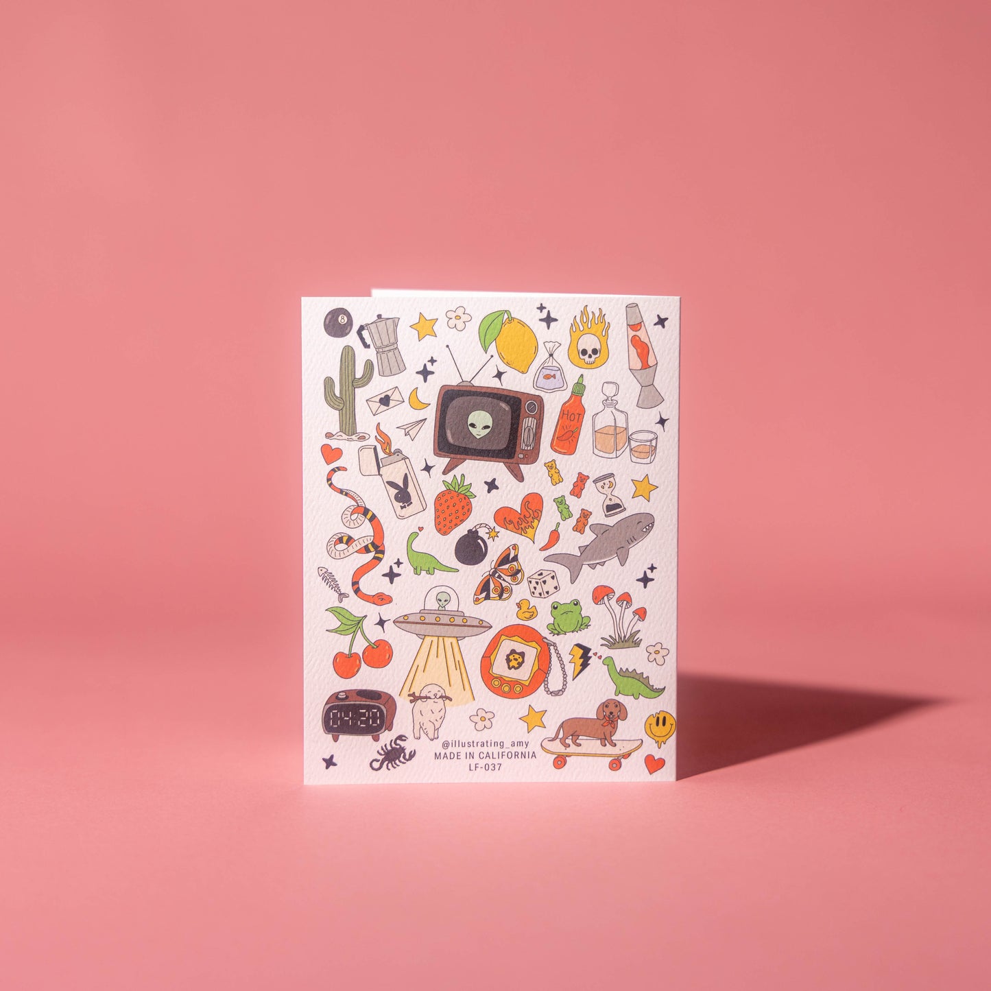 Retro Fun Illustrated Card