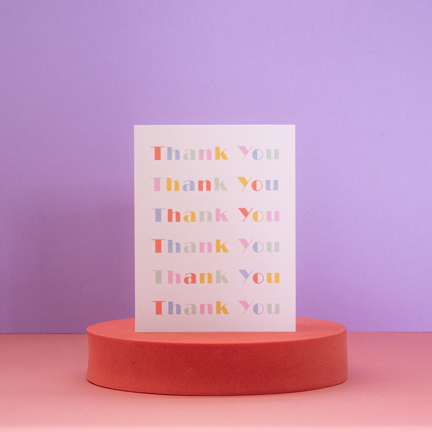 Thank You Colorful Text