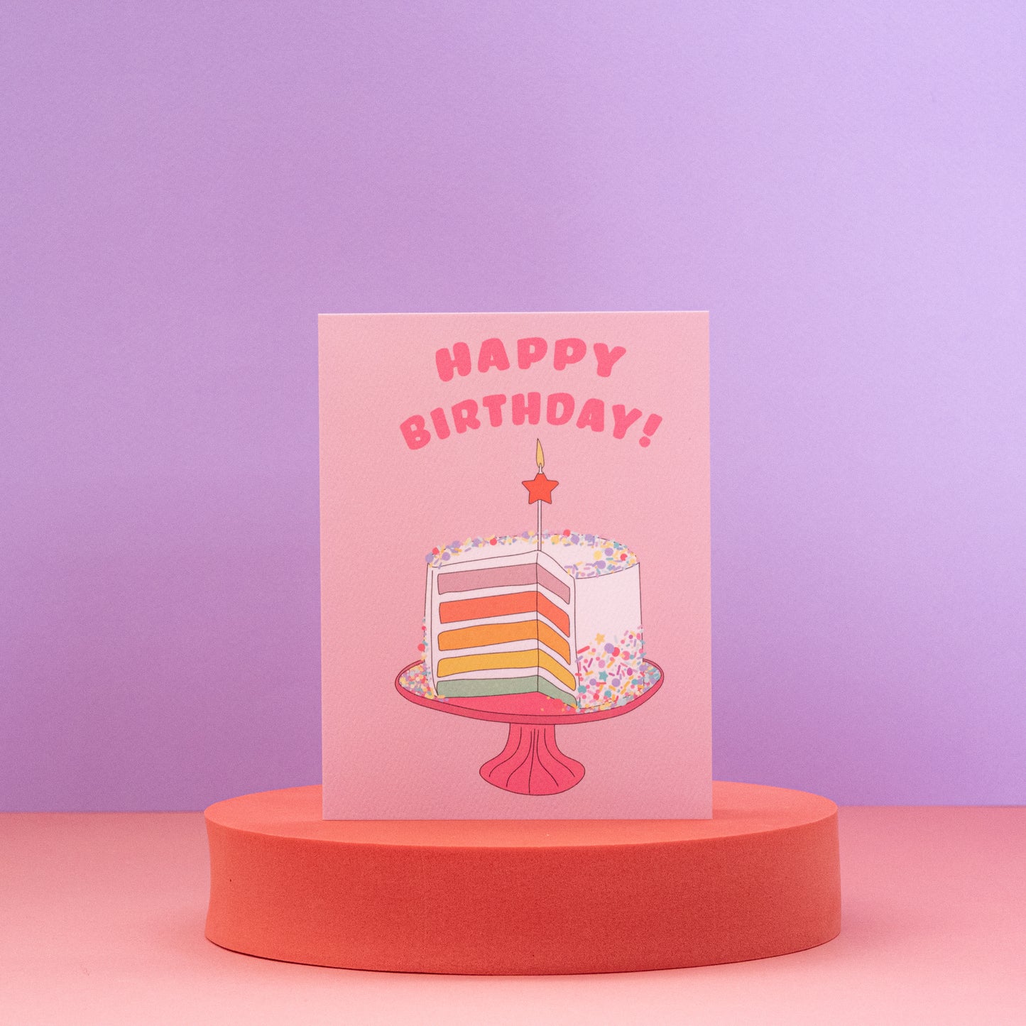 Rainbow Birthday Cake