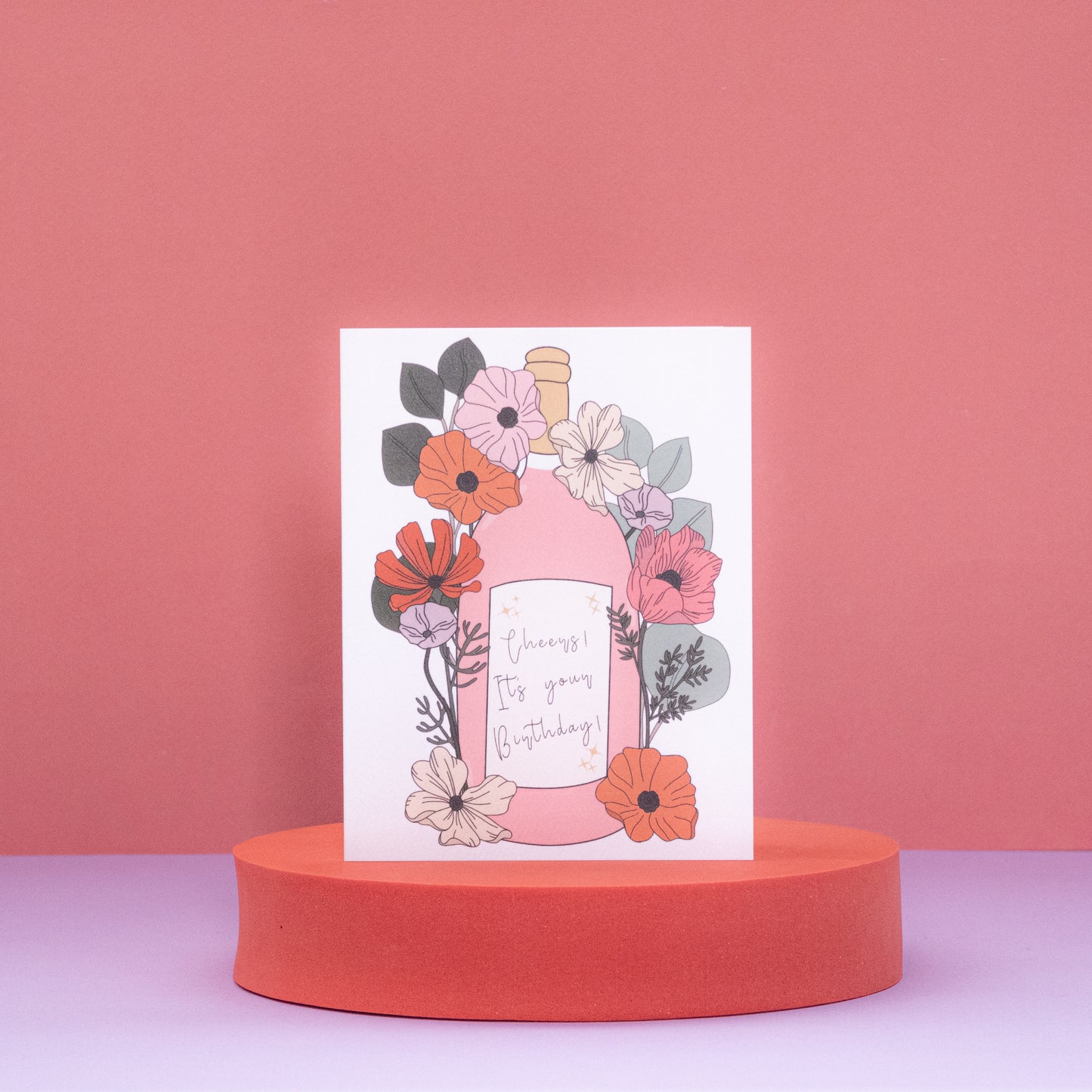 Cheers Birthday Wine