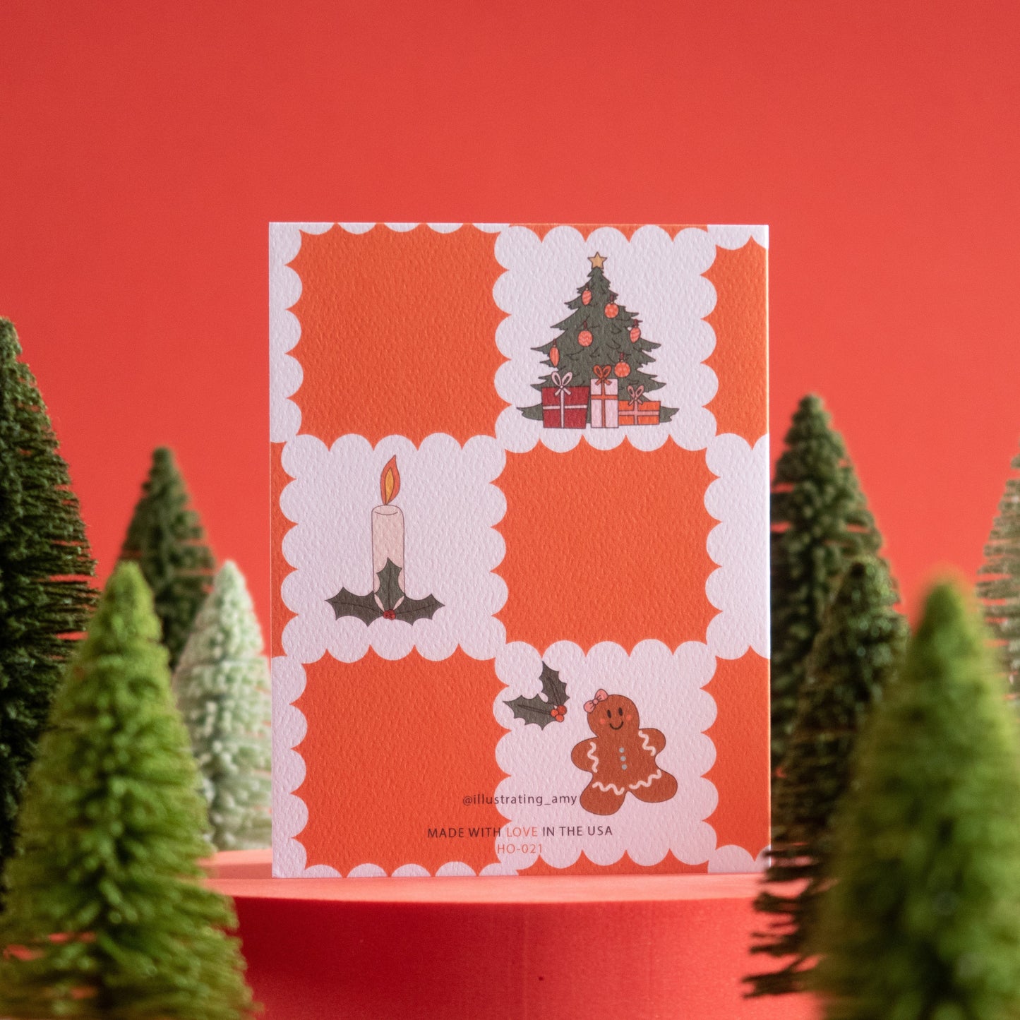 Santa Check Boxed Notes