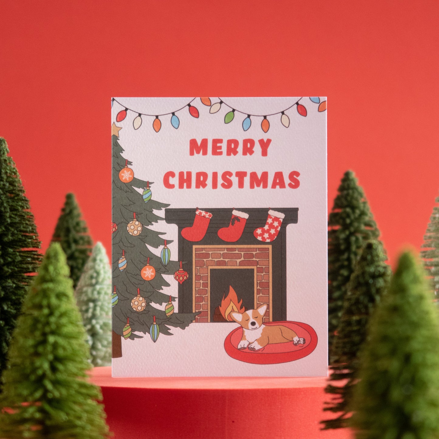 Merry Christmas Fireplace Boxed Notes