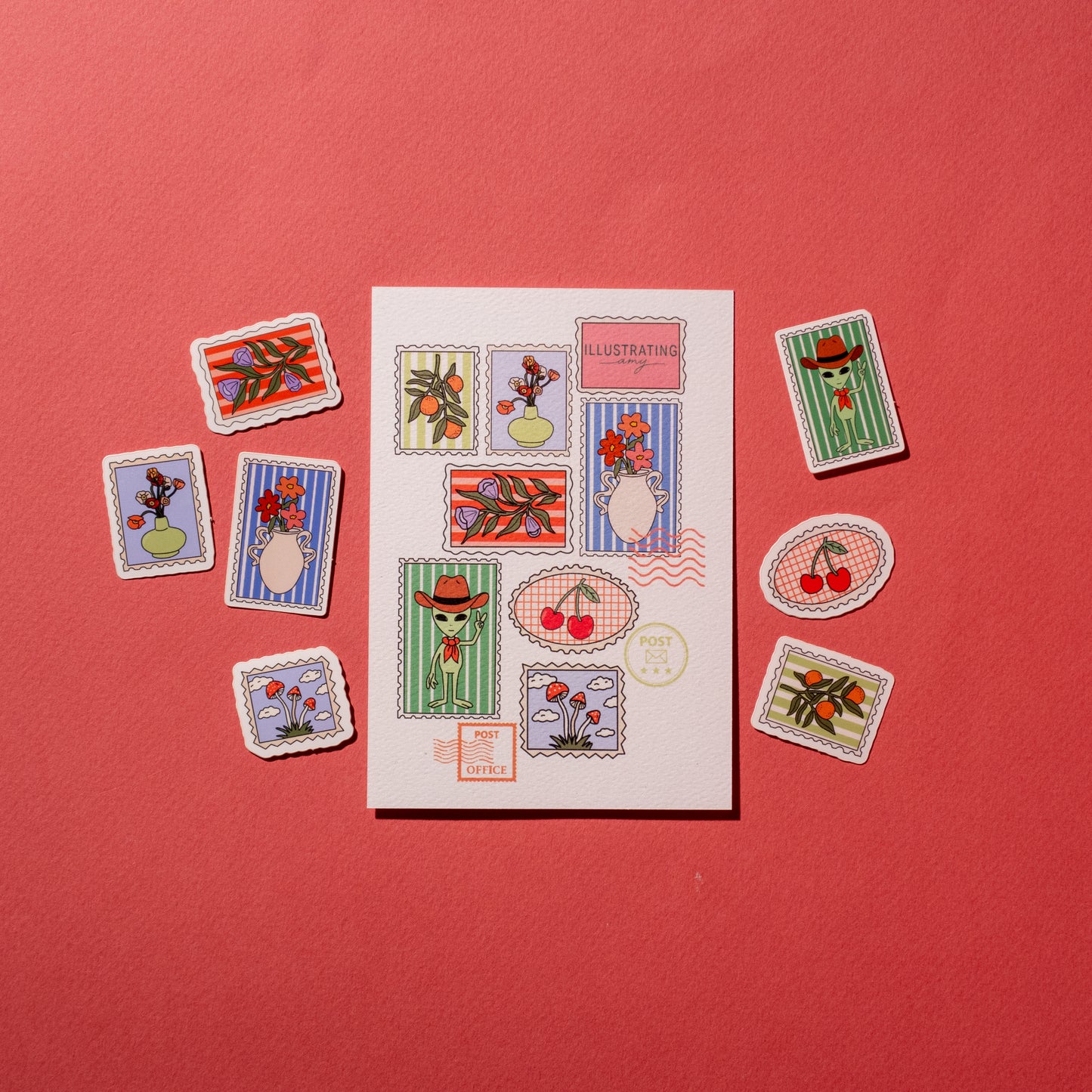 Stamp Sticker Collection