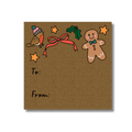 Christmas Icons Sticker Tags - Pack of 10