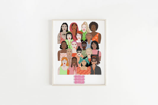 Girls, Girls, Girls Art Print (8x10 inches)