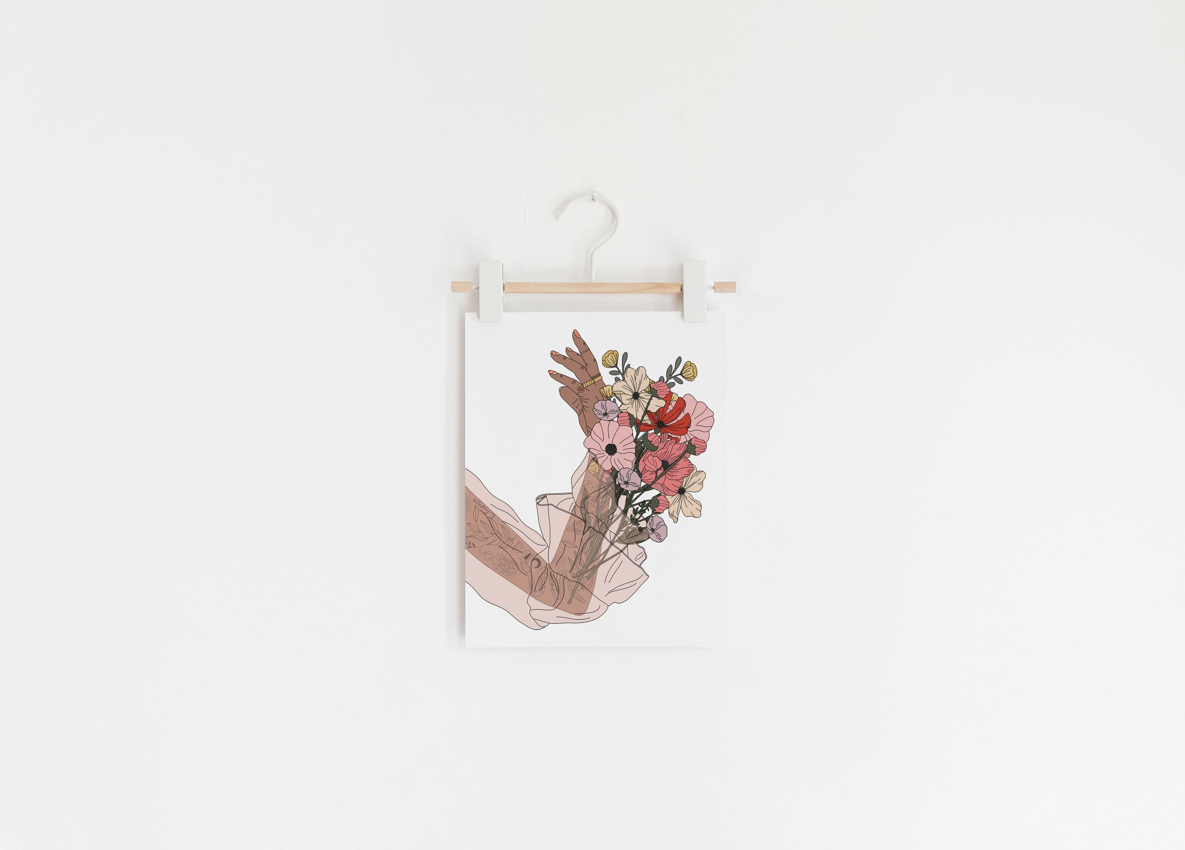 Tattoo Arm & Sheer Sleeve Art Print (8x10 inches)