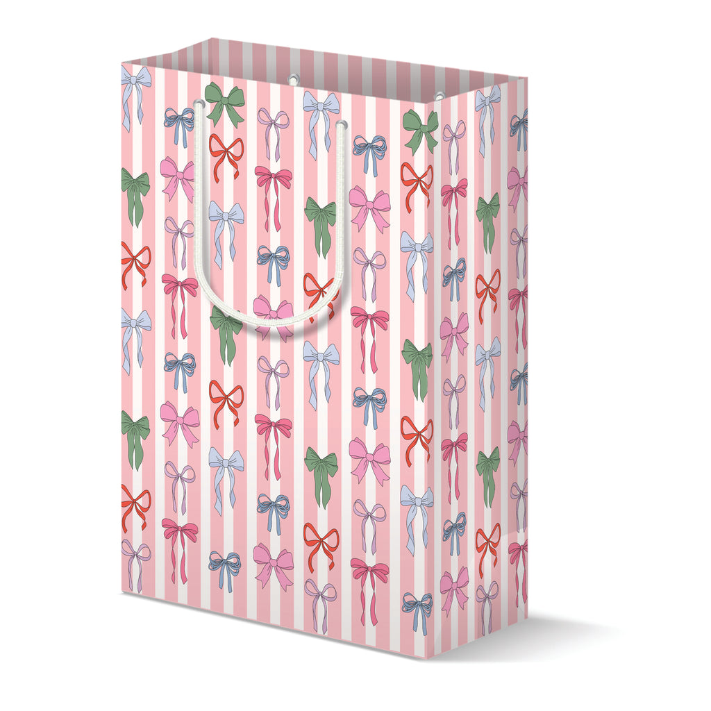 Stripe Bows Gift Bag