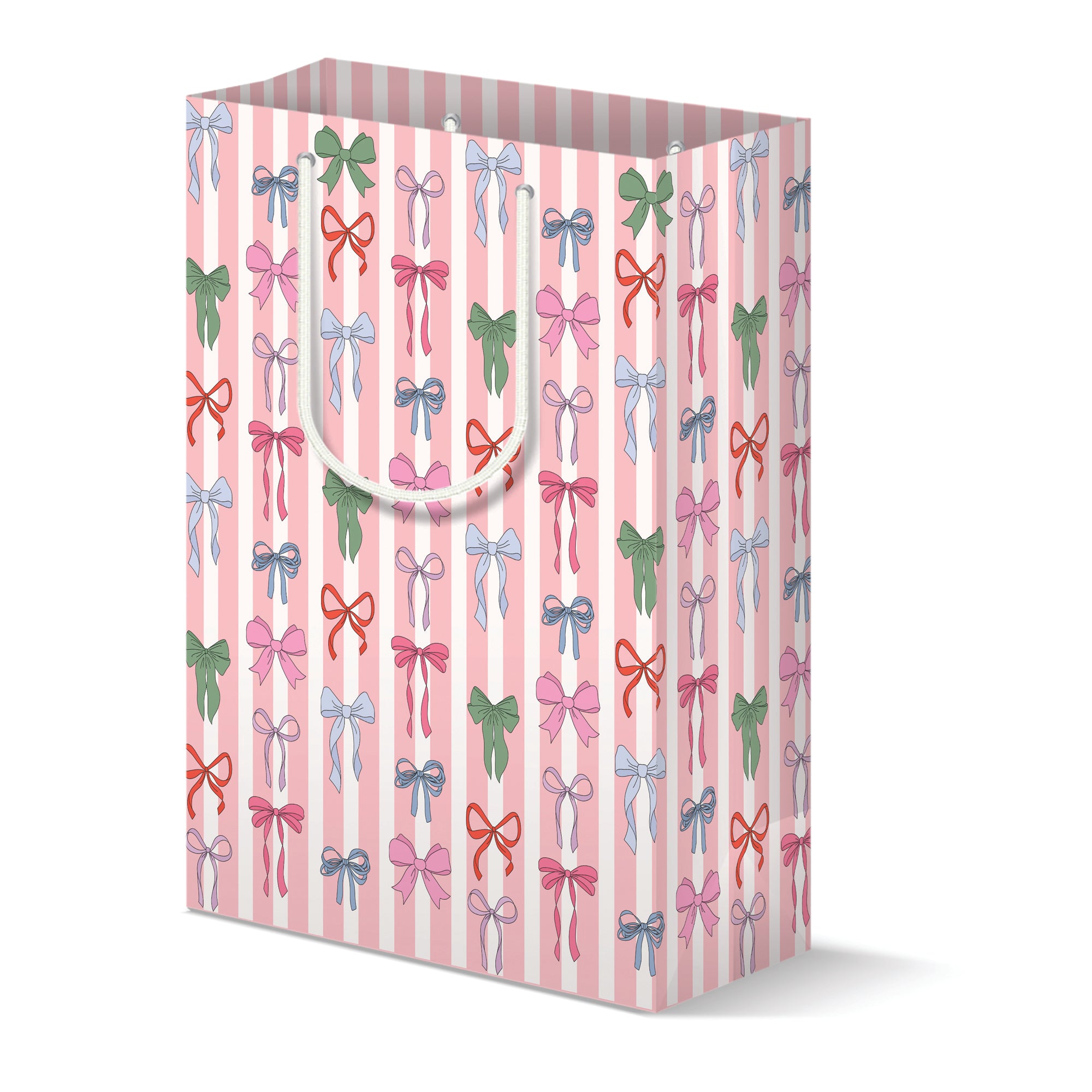 Stripe Bows Gift Bag