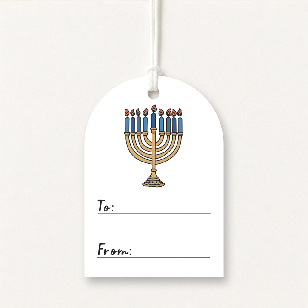 Hanukkah Gift Tags – Arch Shape, Pack of 10