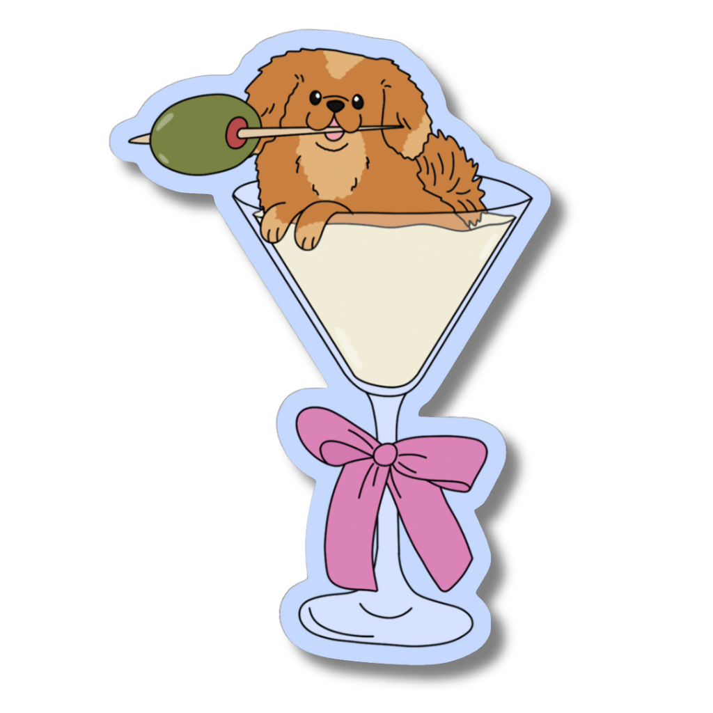 Pup-Tini Die-Cut Sticker