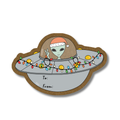 Holiday Alien Sticker Tags - Pack of 10