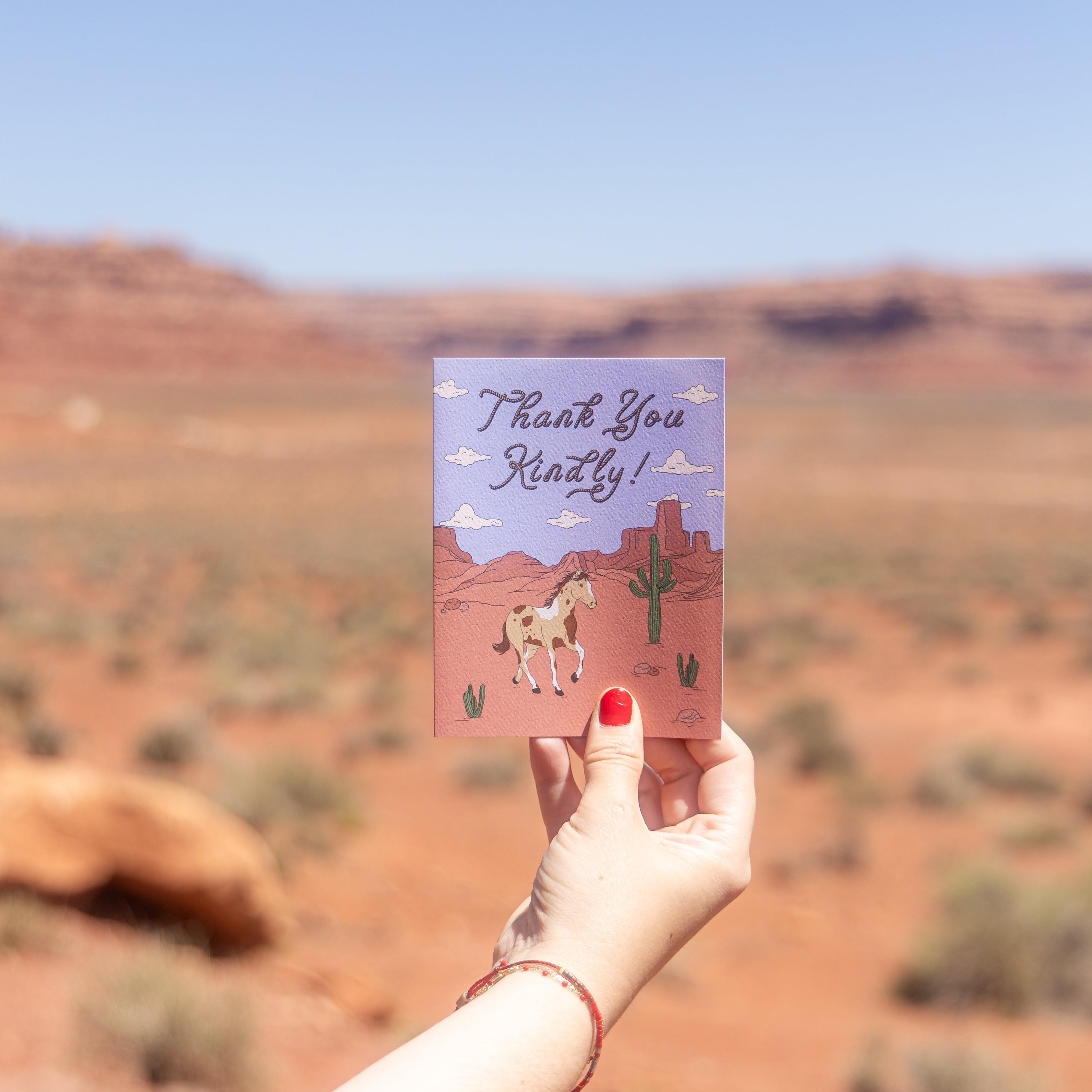 A Western Thank You Greeting Card