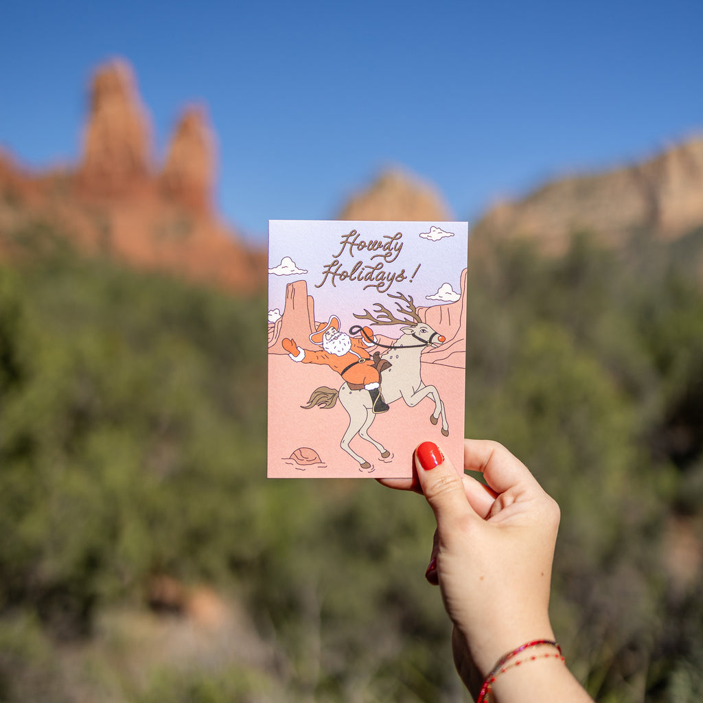 Howdy Holidays Greeting Card