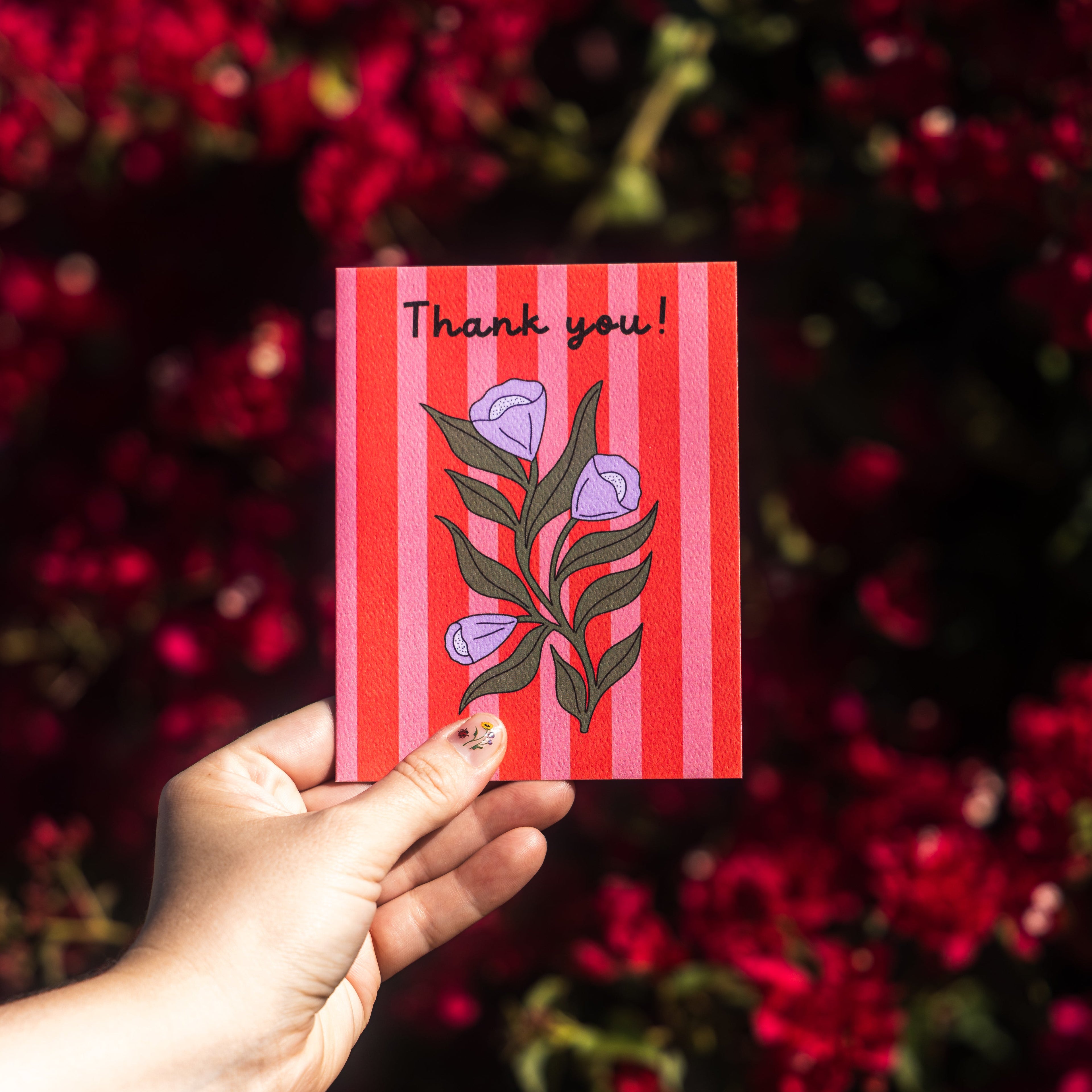 Thank You Bloom Stripe