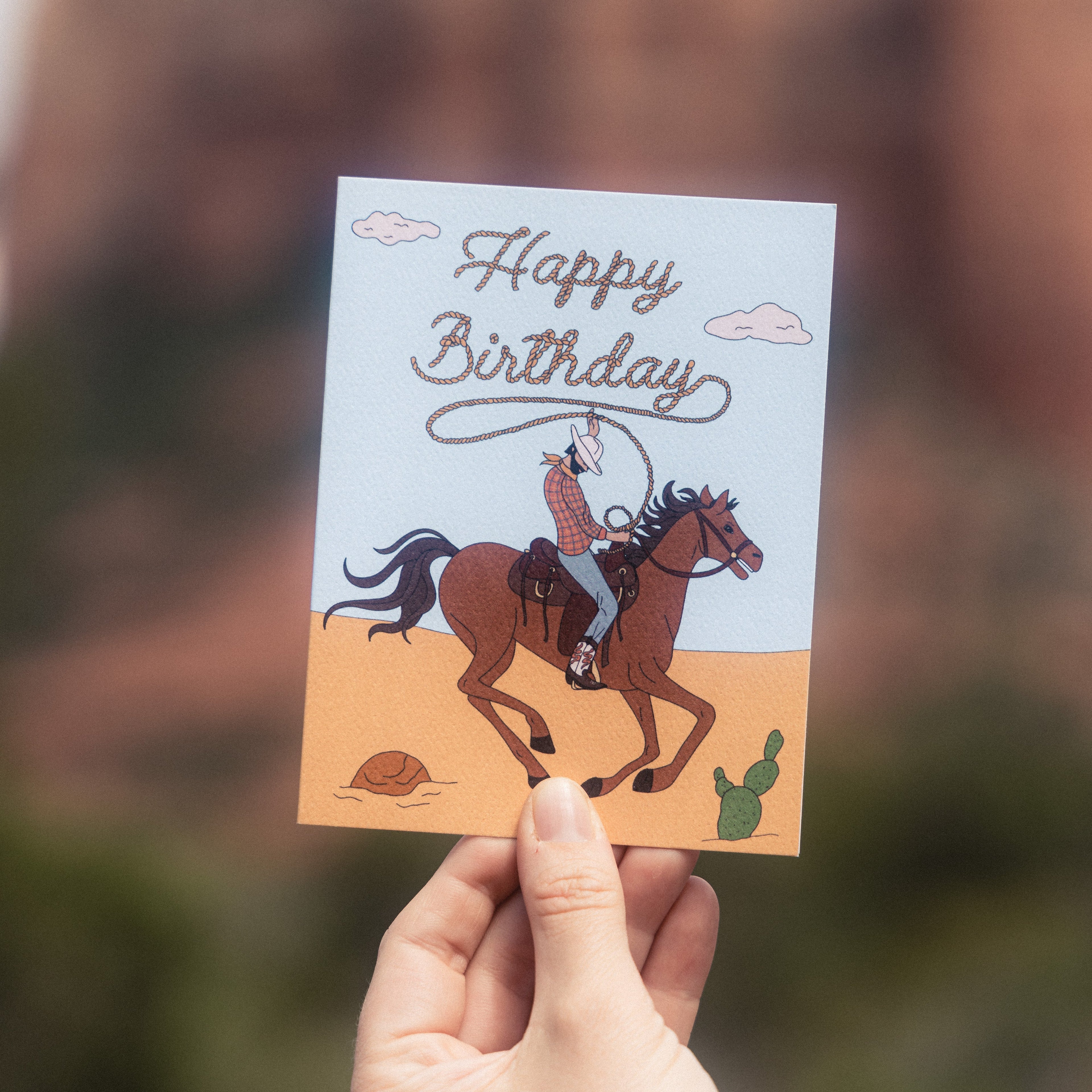 Happy Birthday Cowboy Greeting Card