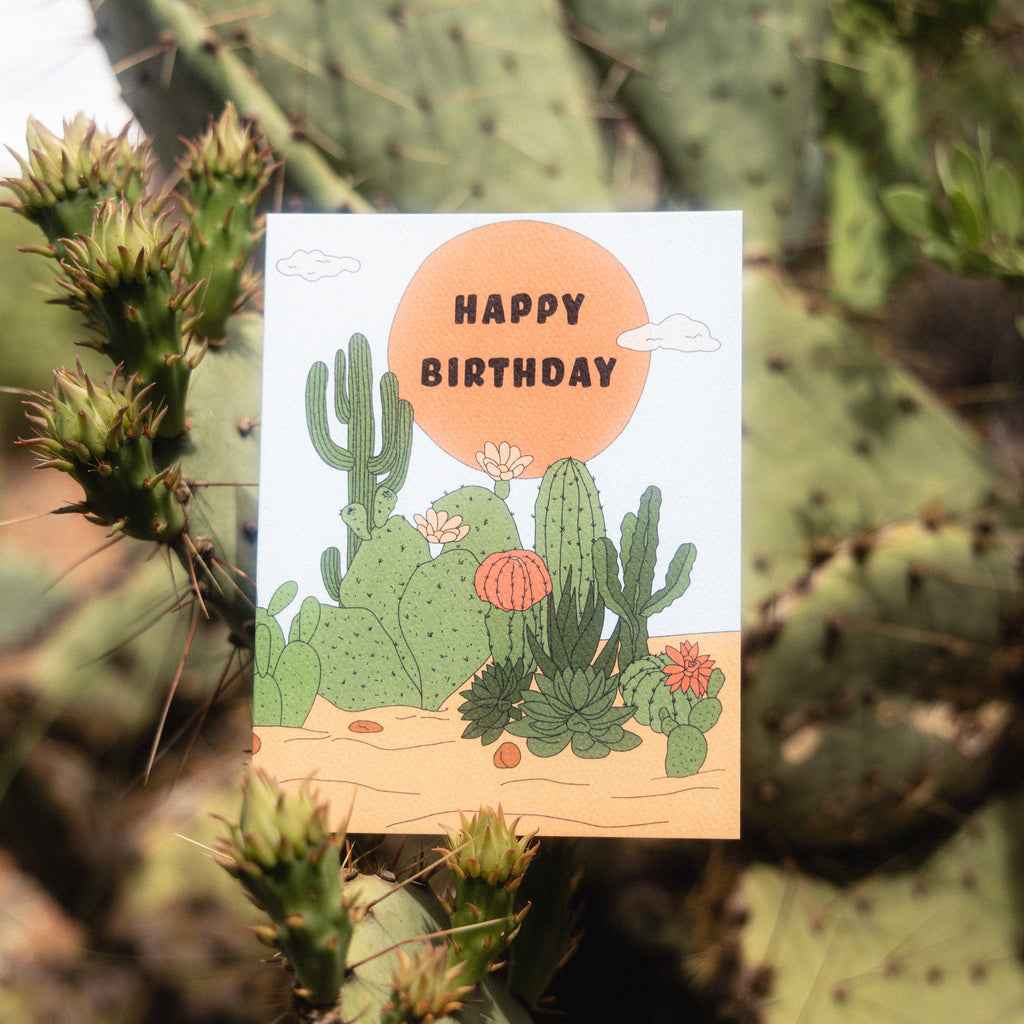 Birthday Cactus Greeting Card