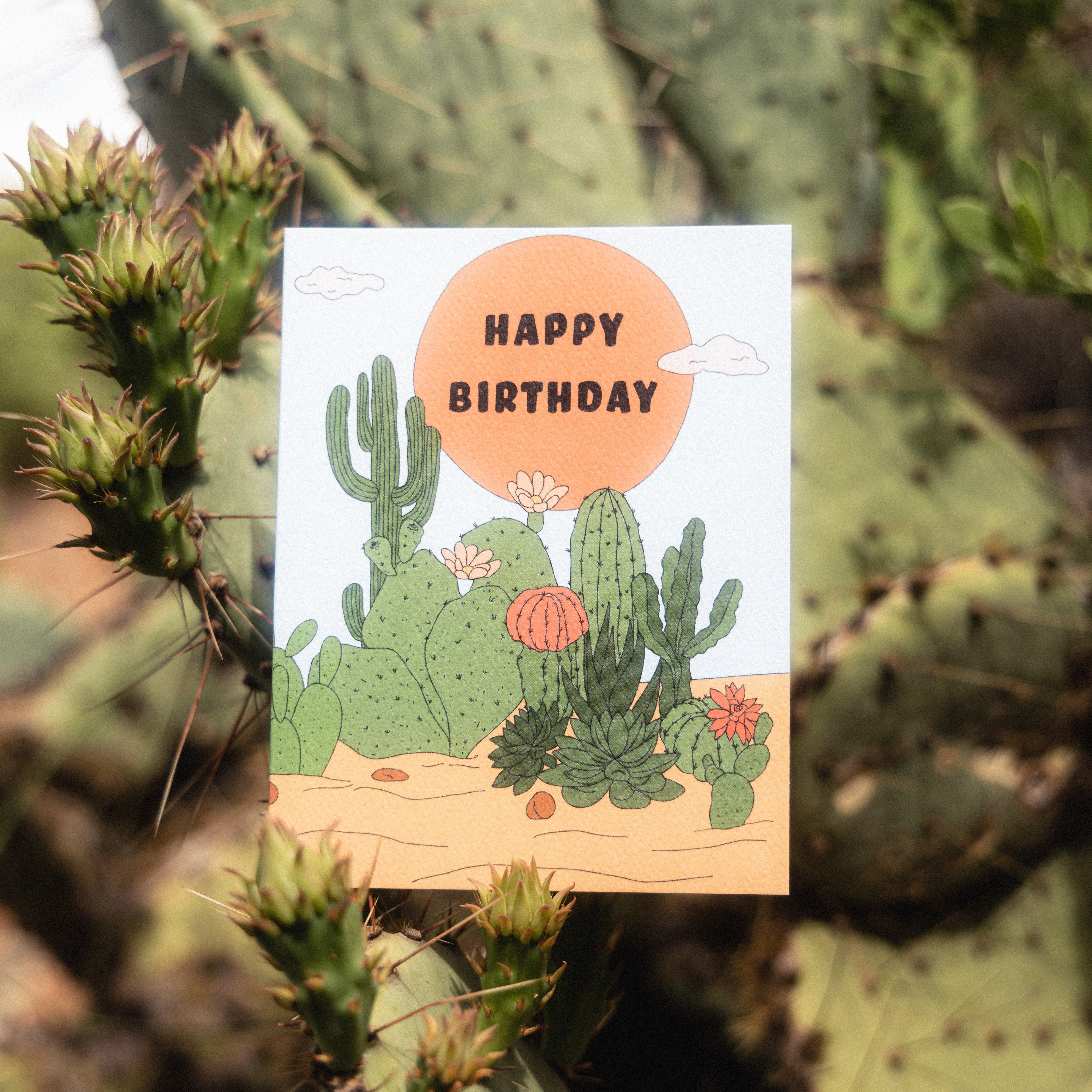 Birthday Cactus Greeting Card