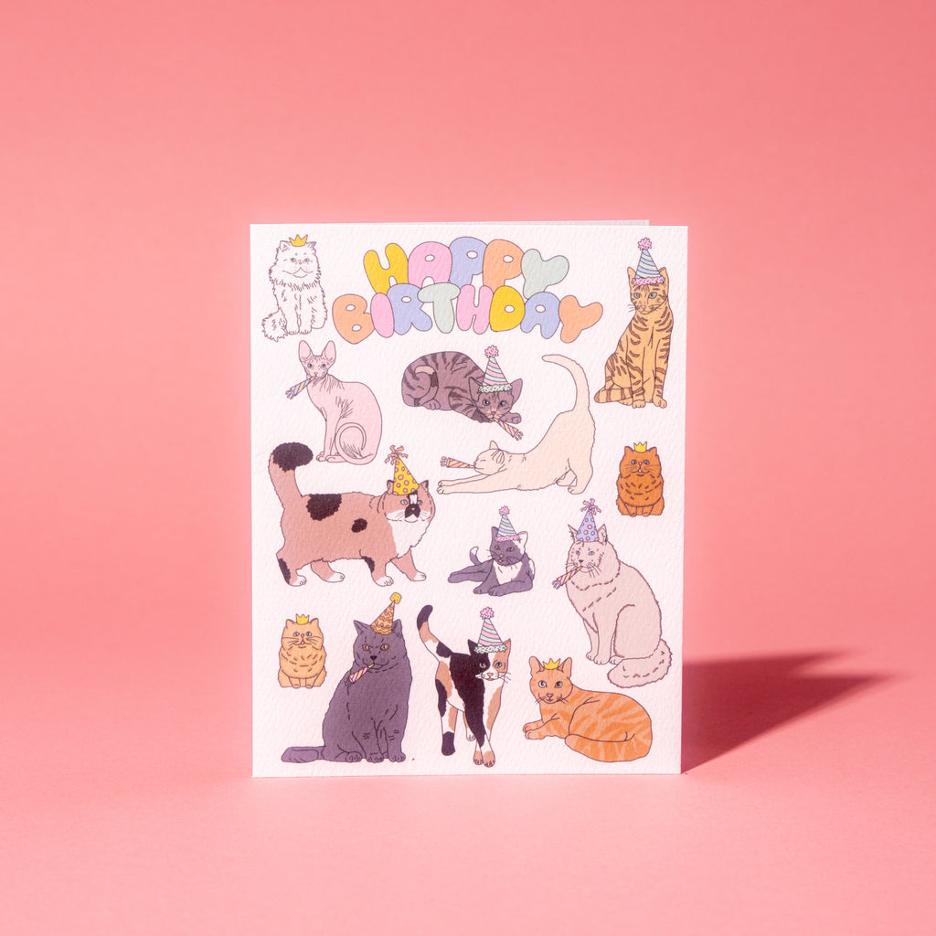 Party Cats Birthday Greeting Card