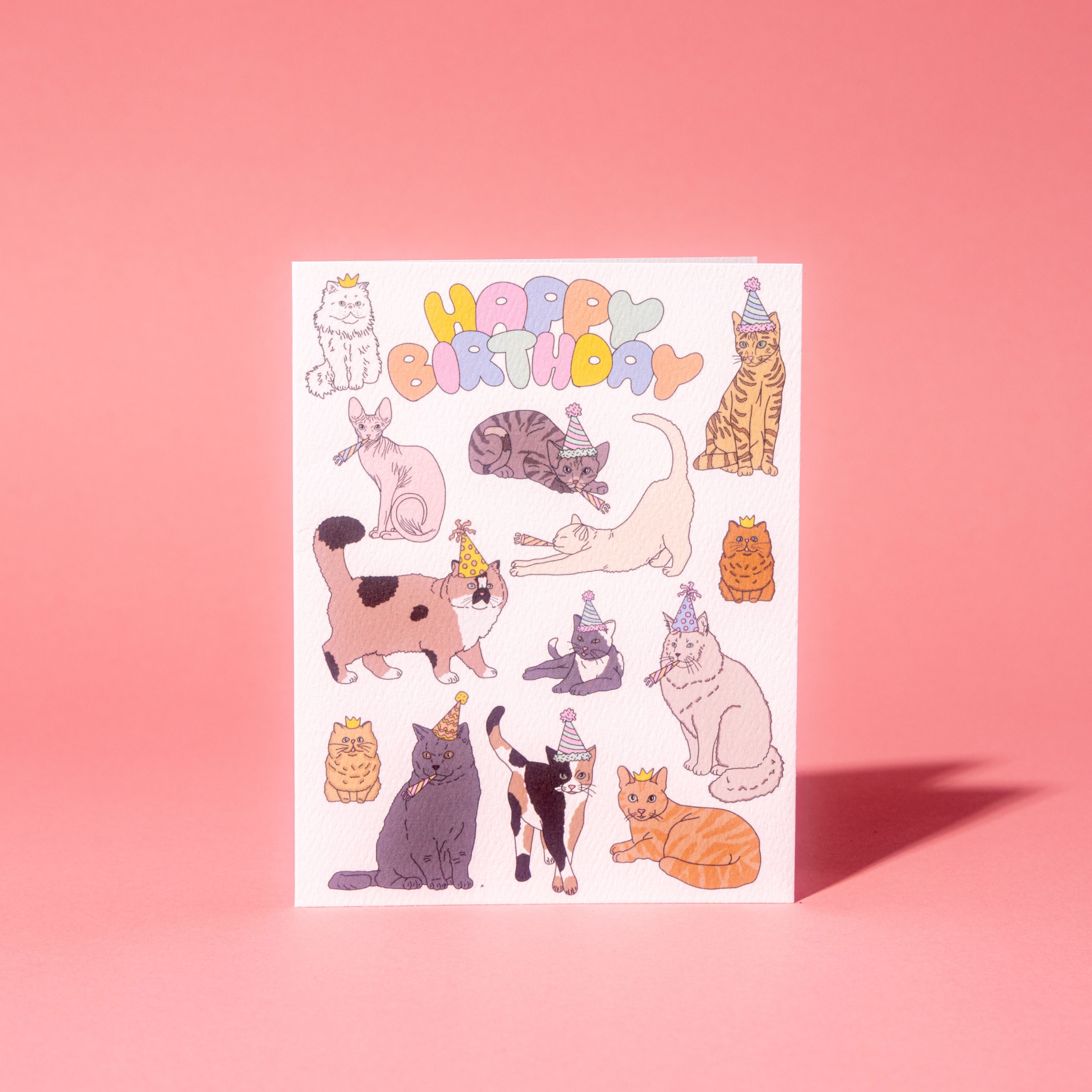 Party Cats Birthday Greeting Card