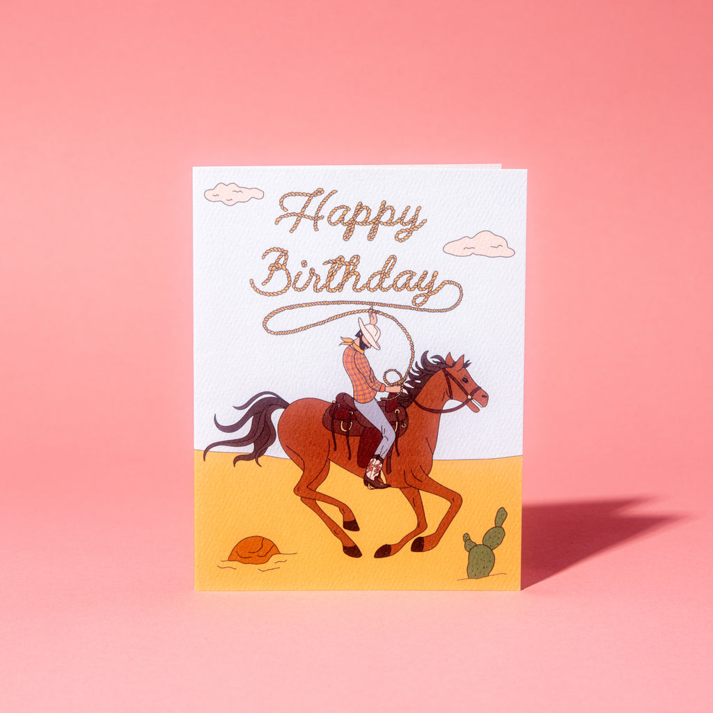 Happy Birthday Cowboy Greeting Card
