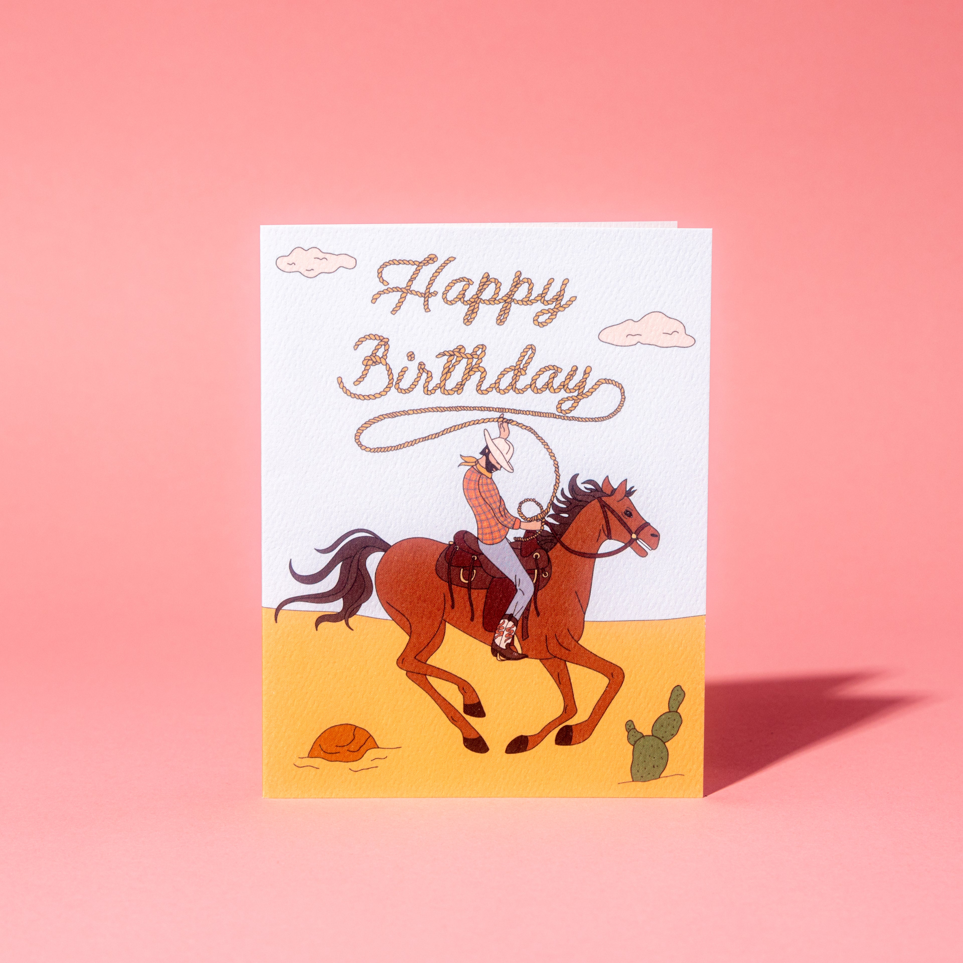 Happy Birthday Cowboy Greeting Card