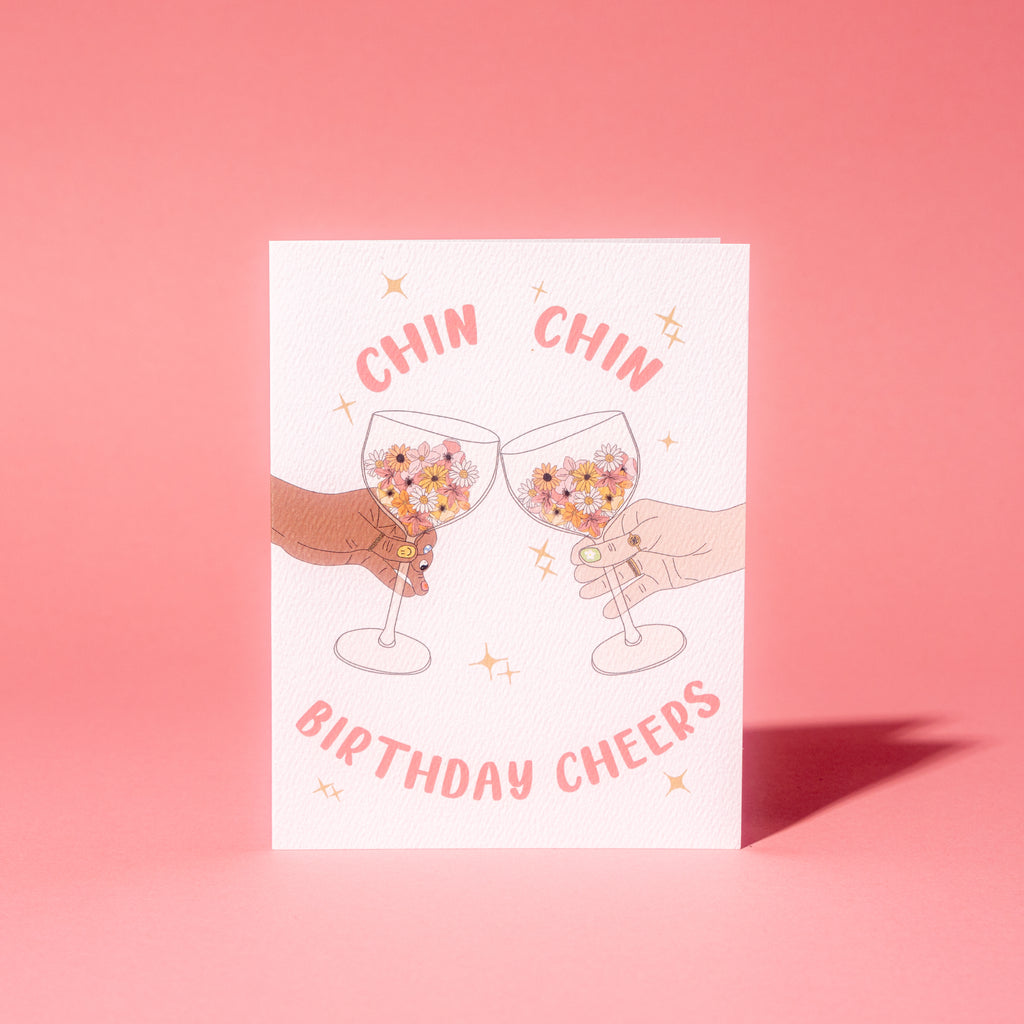 Chin Chin Greeting Card