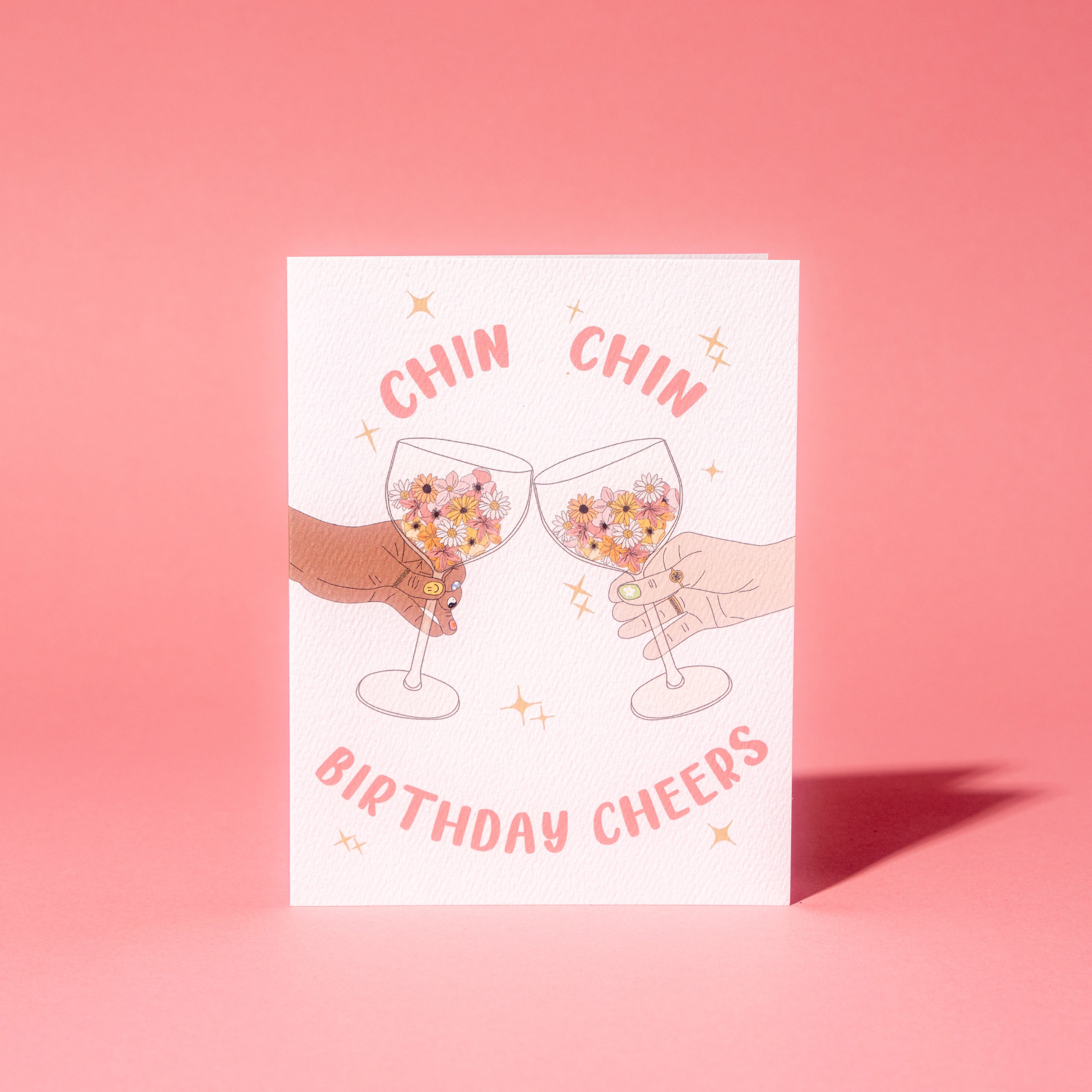 Chin Chin Greeting Card