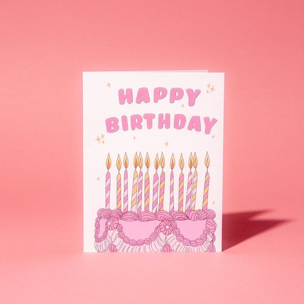 Candles Cake Greeting Card