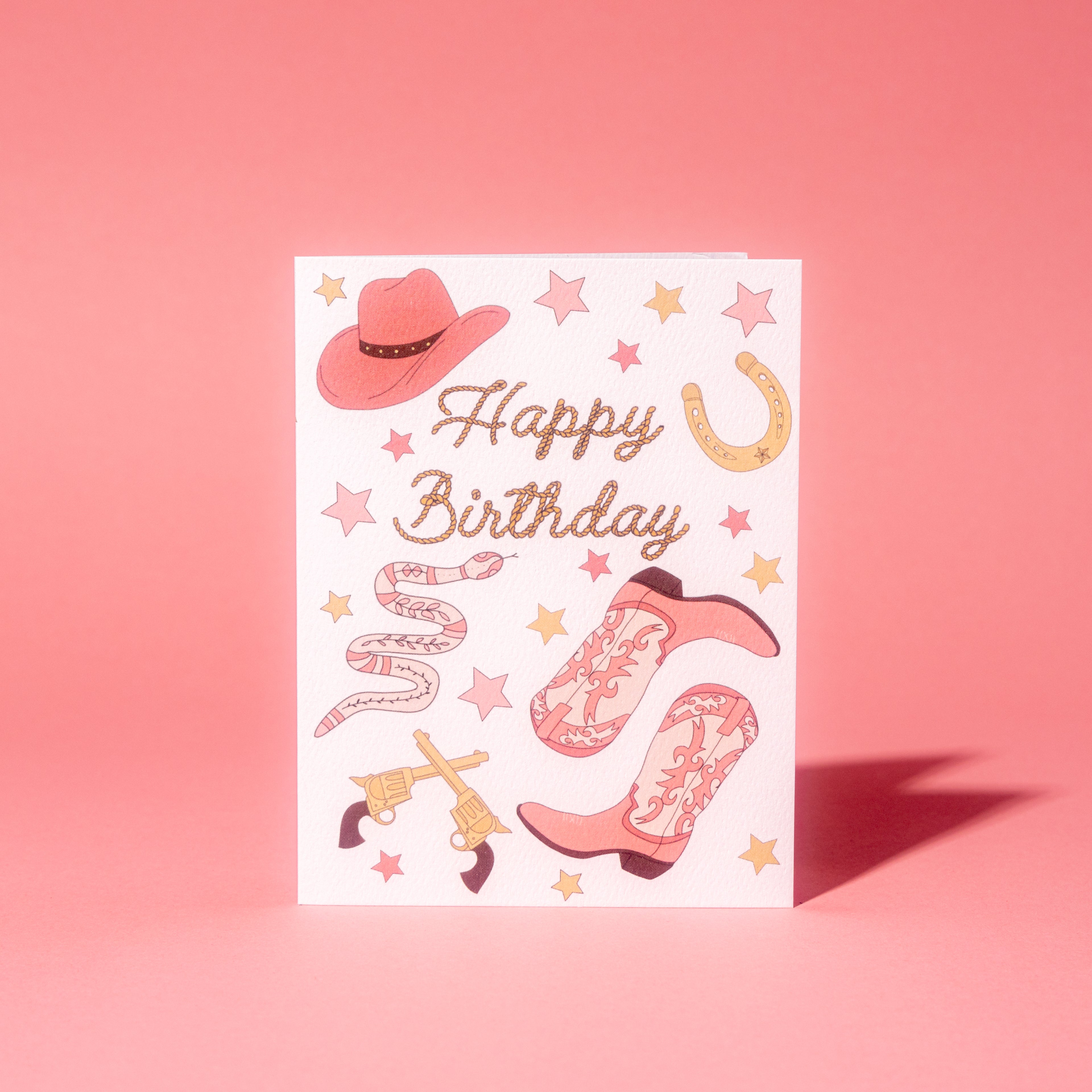 Happy Birthday Cowgirl Greeting Card