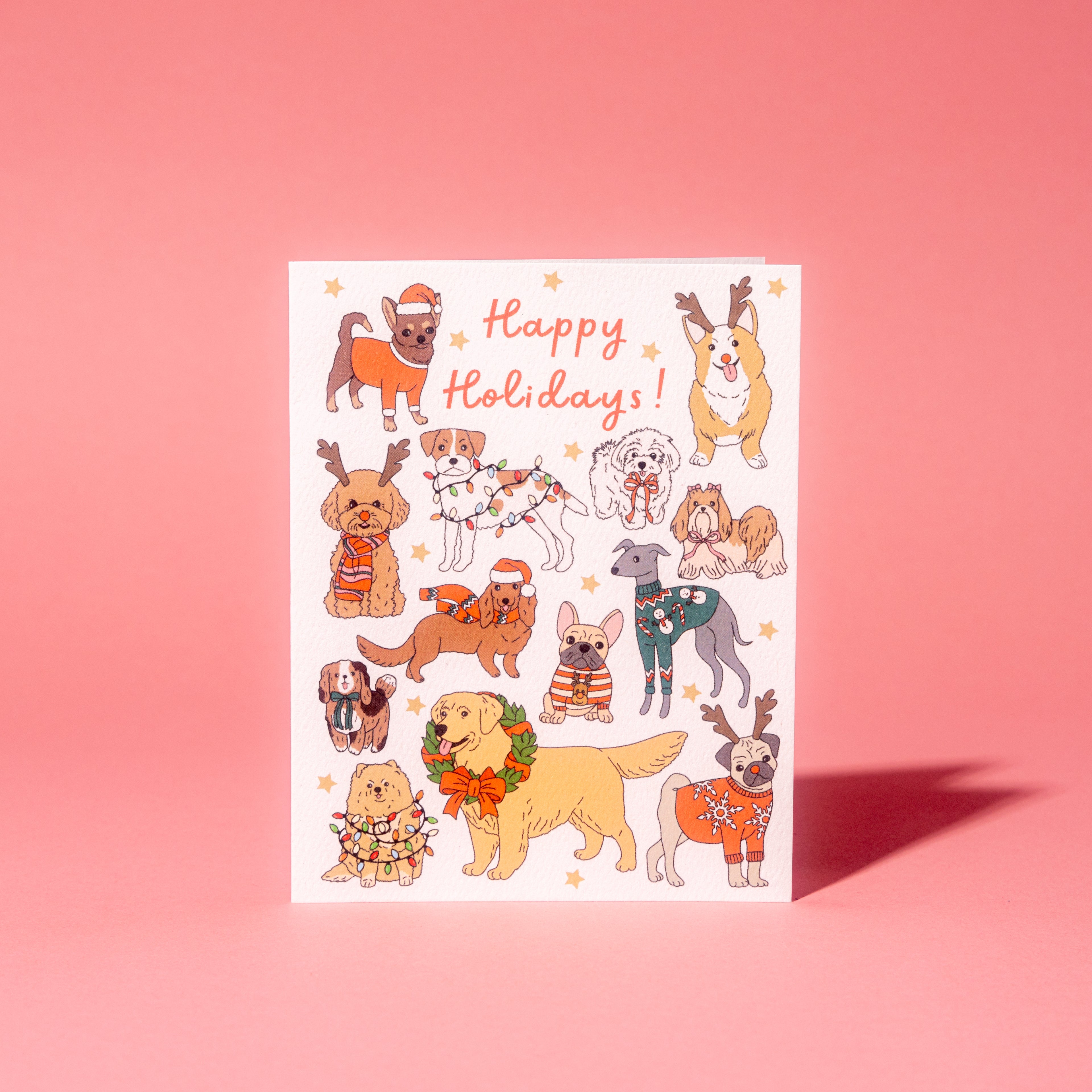 Holiday Dogs Card