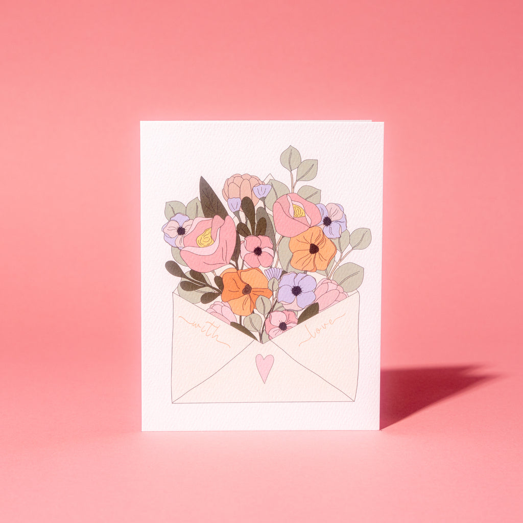 With Love Letter Greeting Card