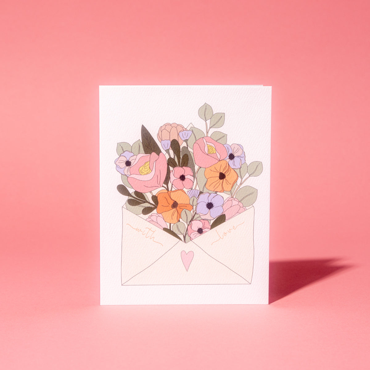 With Love Letter Greeting Card
