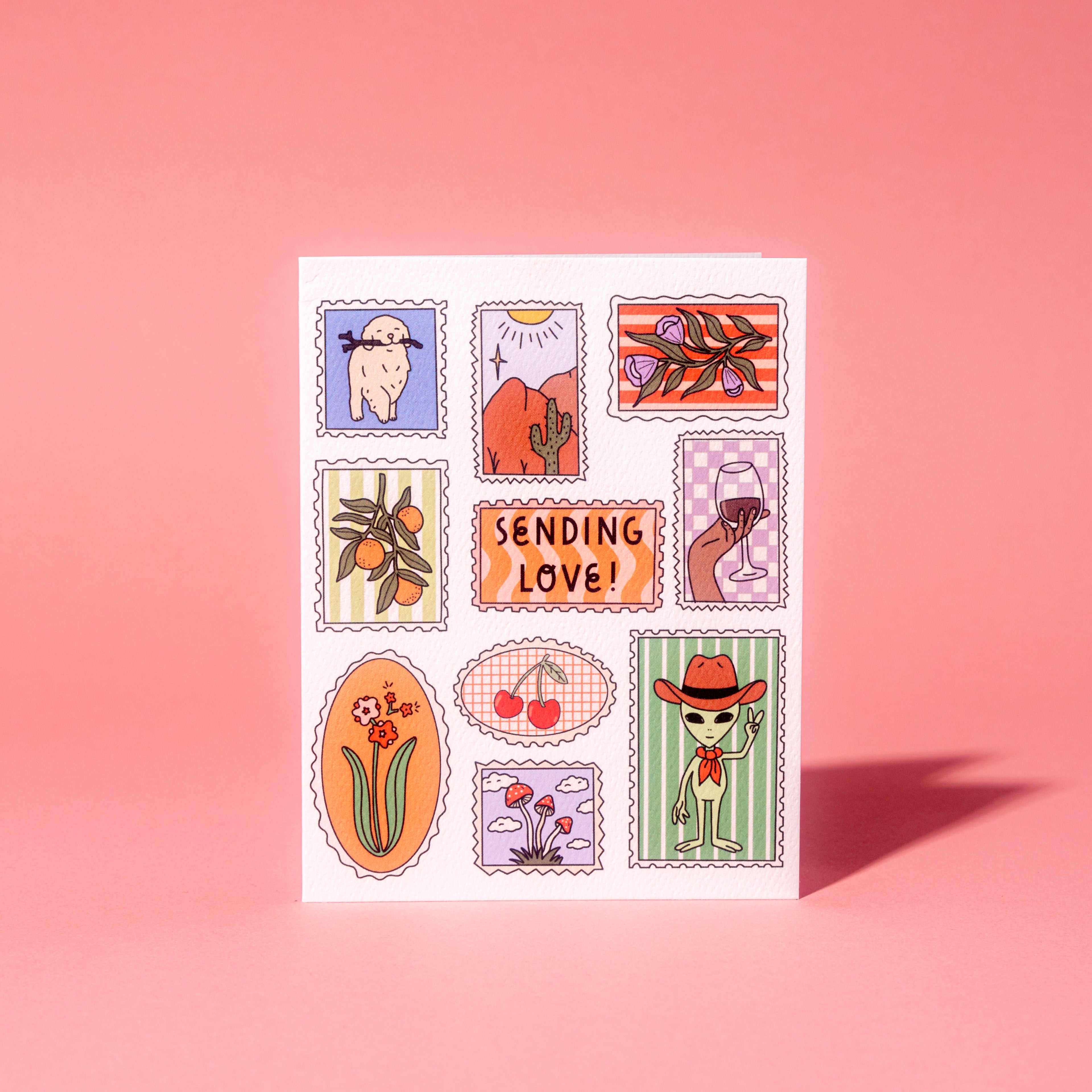 Sending Love Greeting Card