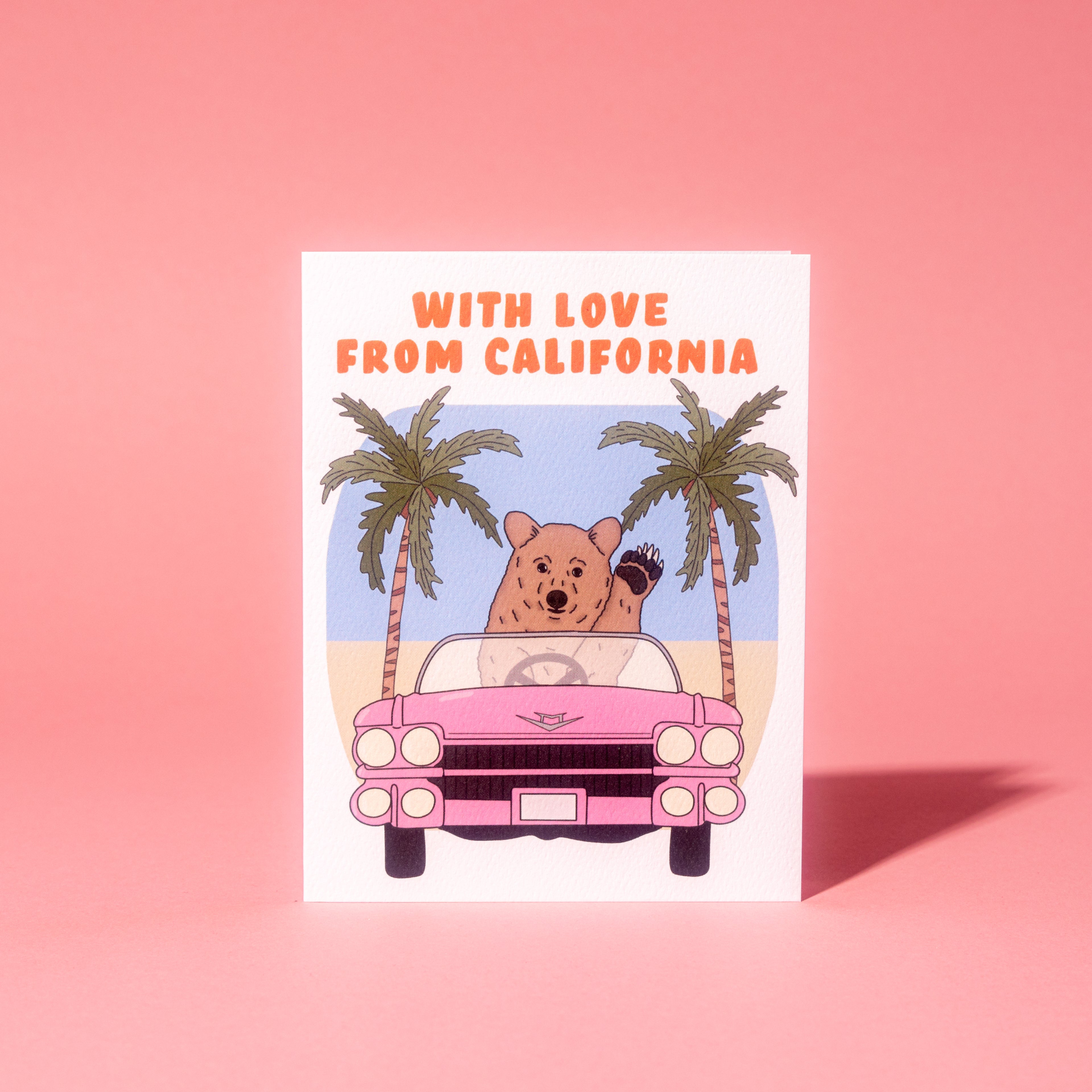 California Driving Bear Card