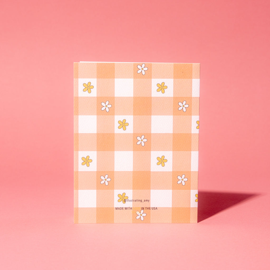 Thank You Flowers Gingham