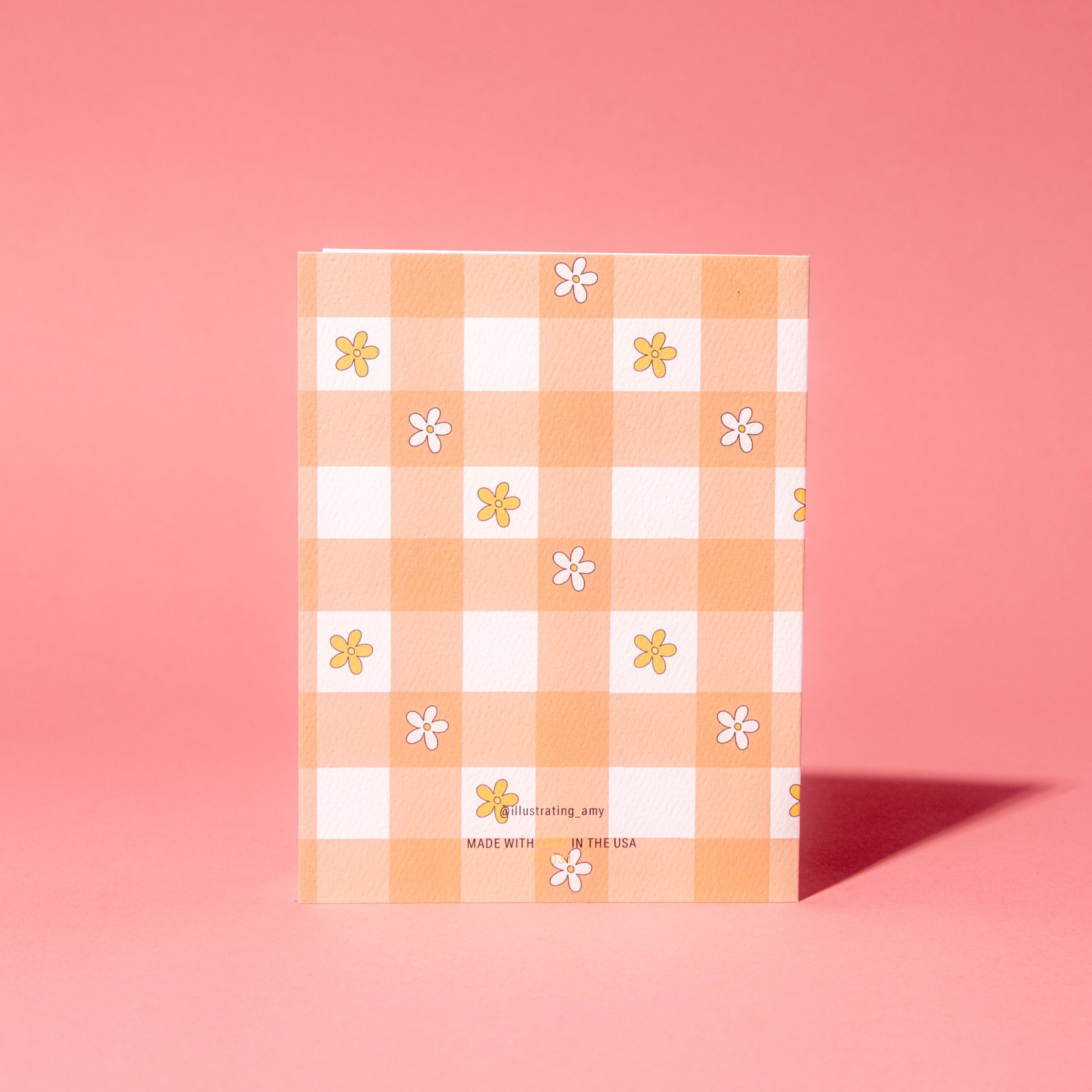 Thank You Flowers Gingham