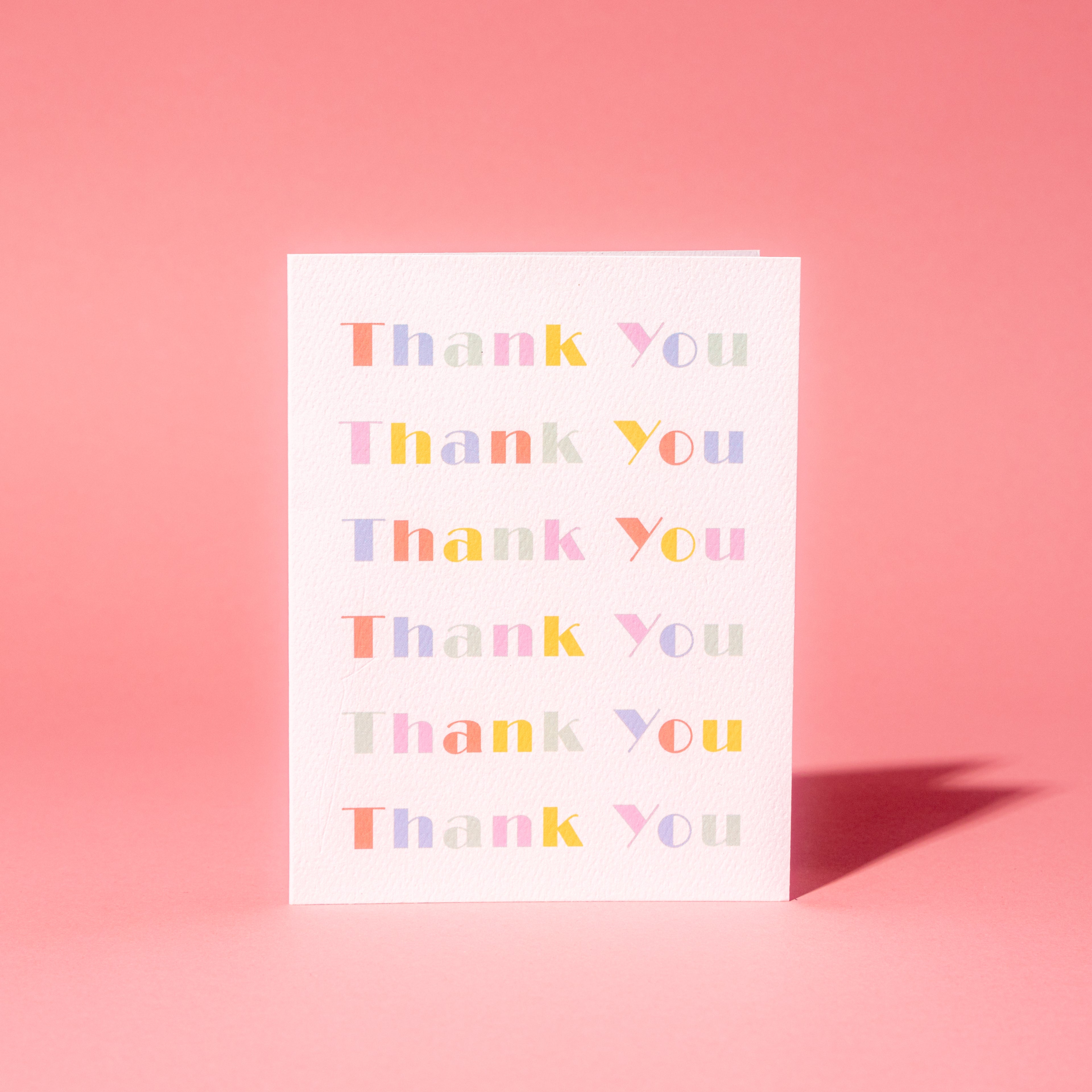 Thank You Colorful Text