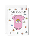 Hello Baby Girl Card