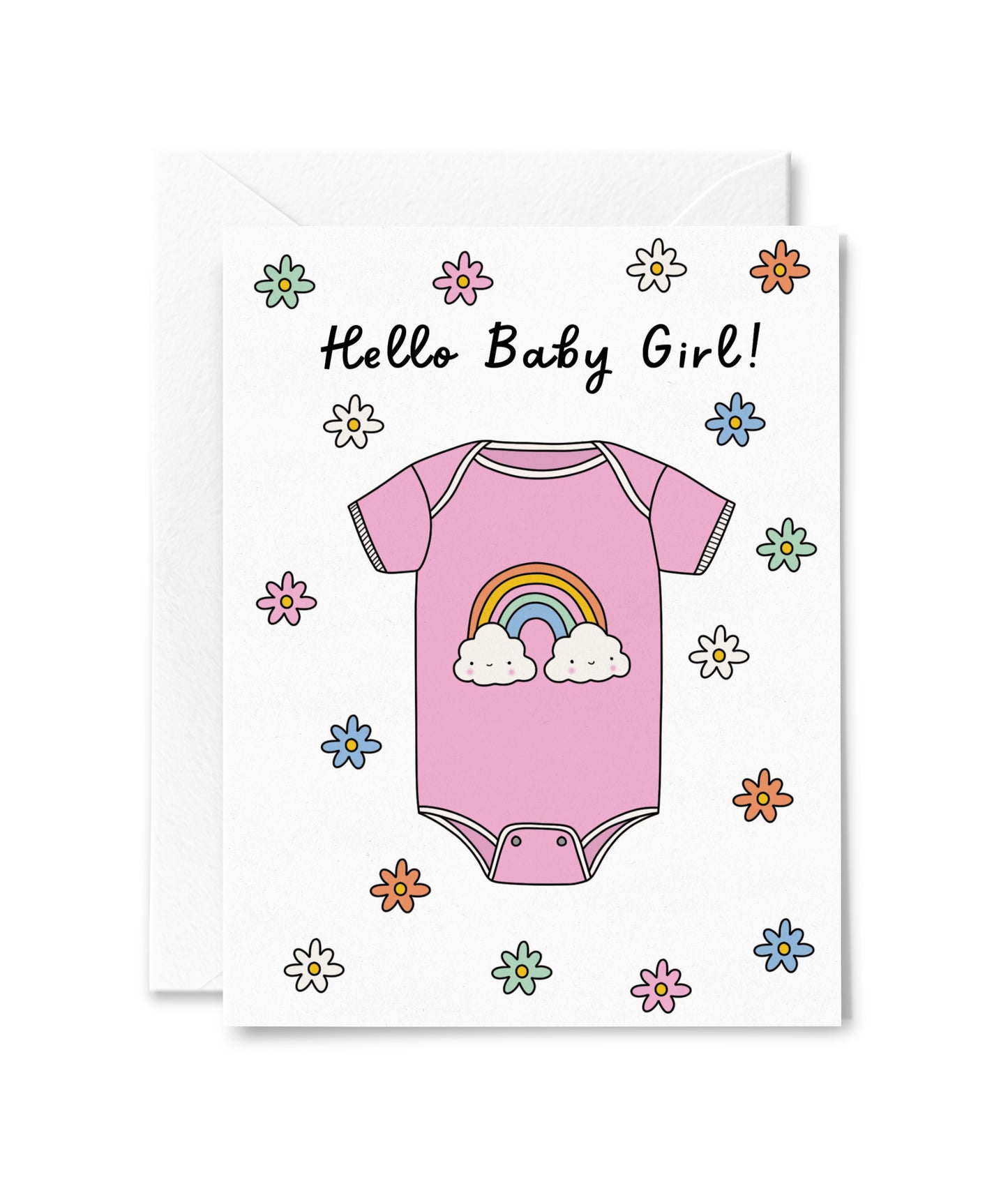 Hello Baby Girl Card