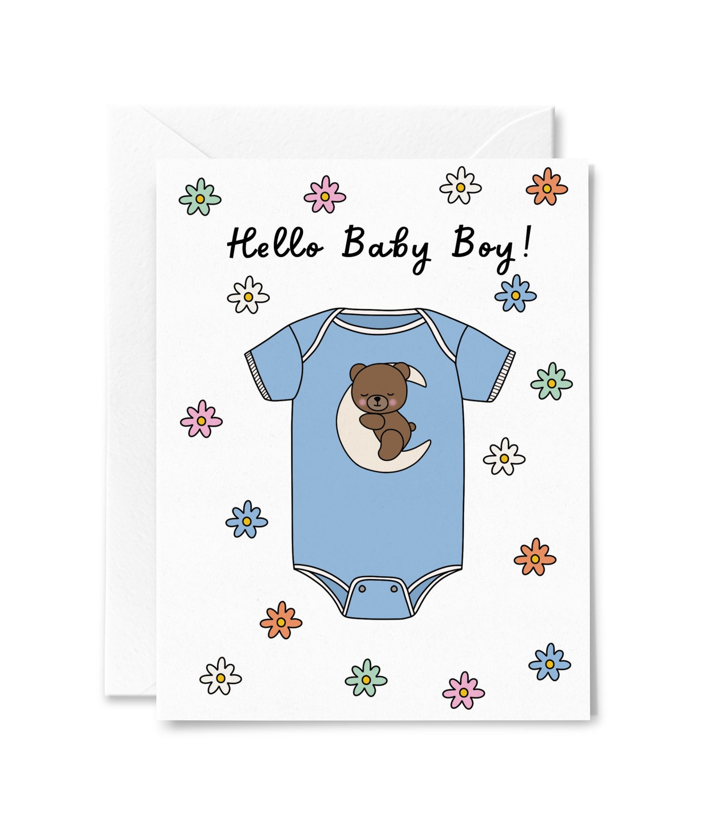 Hello Baby Boy Card